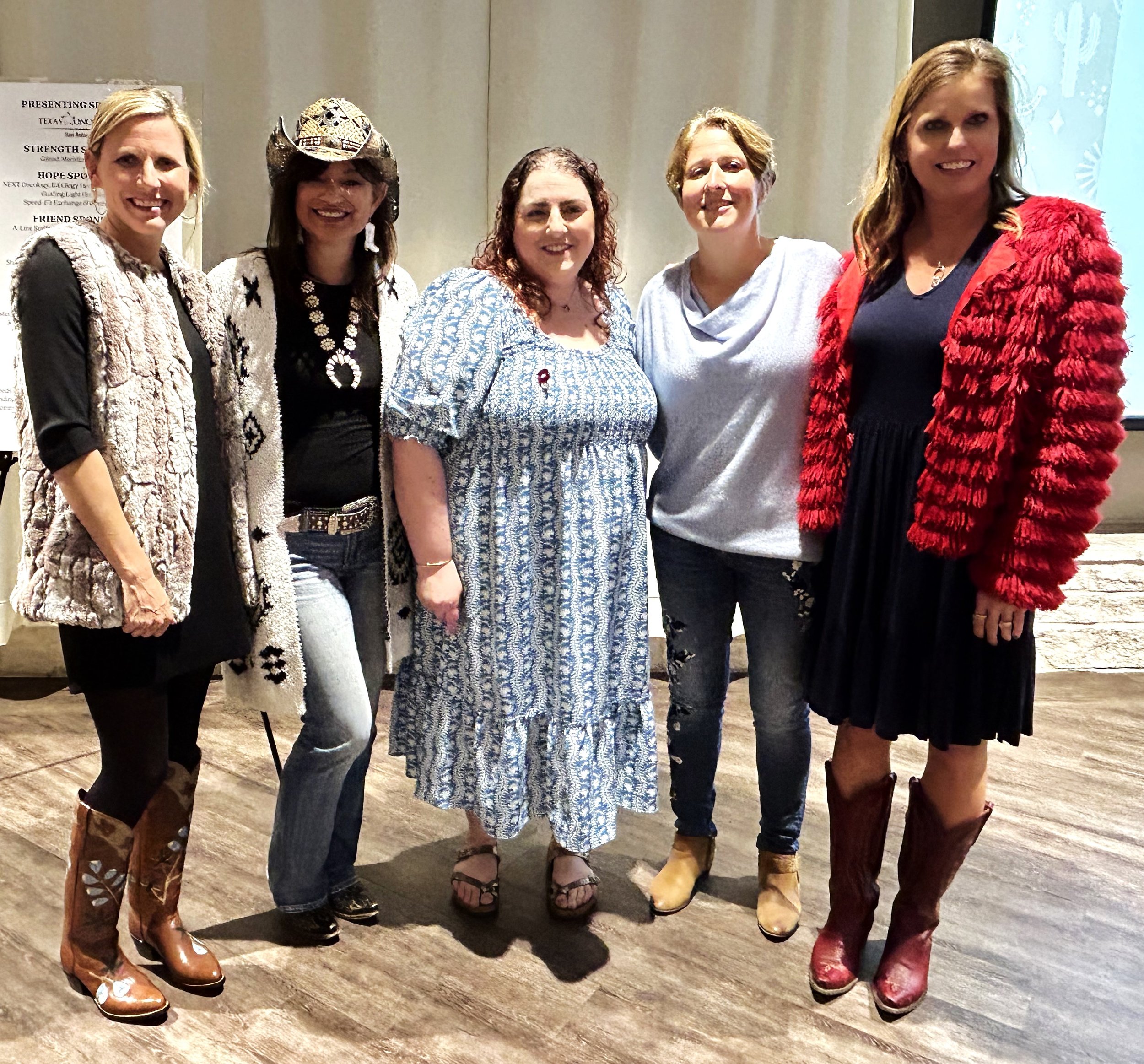 Liaisons Kim Batchelor and Jennifer Frederick, Dr. Melissa Crawley, Regional Medical Director Dr. Allyson Harroff, and liaison Kristen Anania 
