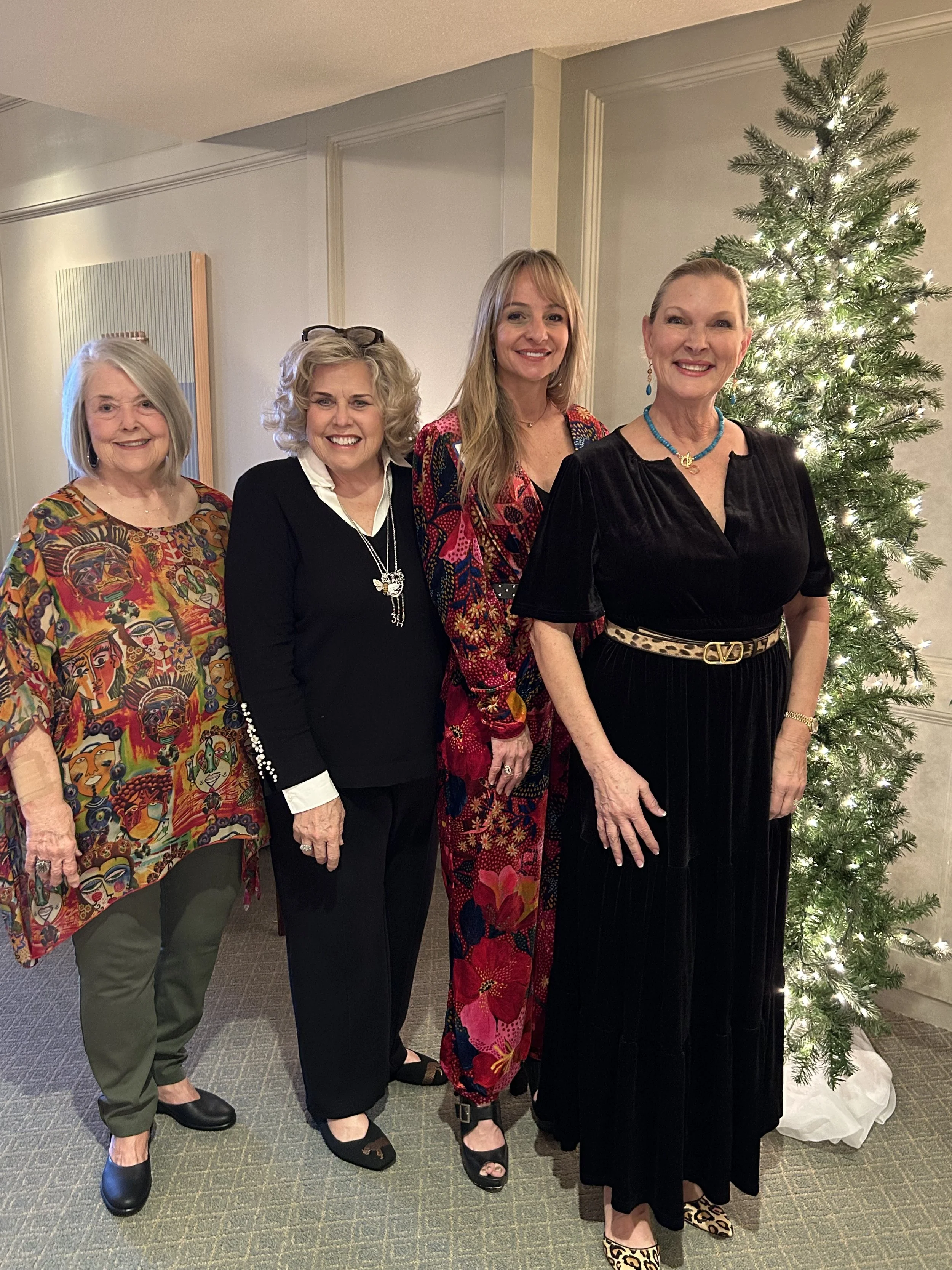 Artists Debby Bagby Campbell, Mary Wieser, Kathleen Whittle, and Carroll Dorsey Walker