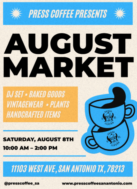 August Market @ Press Coffee