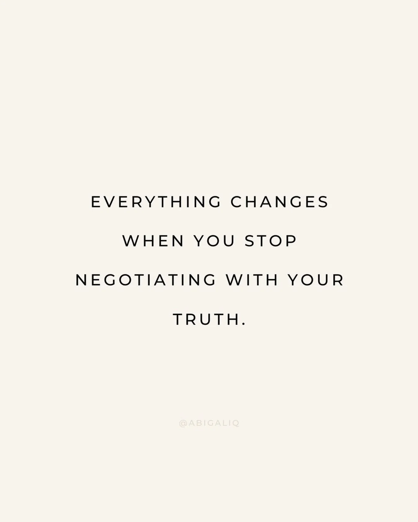 Everything changes when you stop negotiating with your truth.

What you lose is illusion.
What you gain is yourself.
This is where alignment begins. This is where self-trust becomes non-negotiable.