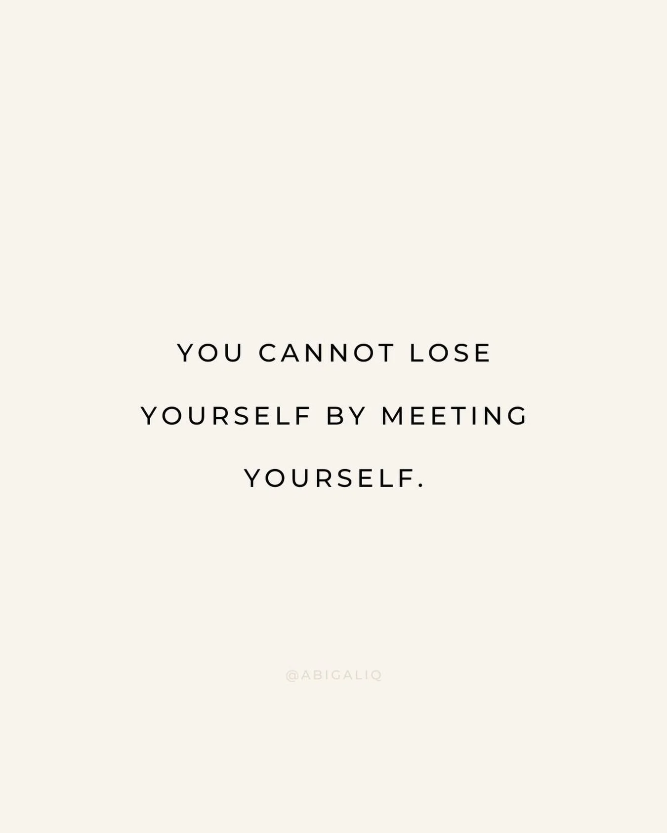 You cannot lose yourself by meeting yourself. What feels risky is often the return. 

Nothing true disappears in contact.  Avoidance creates distance. Contact restores coherence. 

The fear is disintegration. The reality is integration.