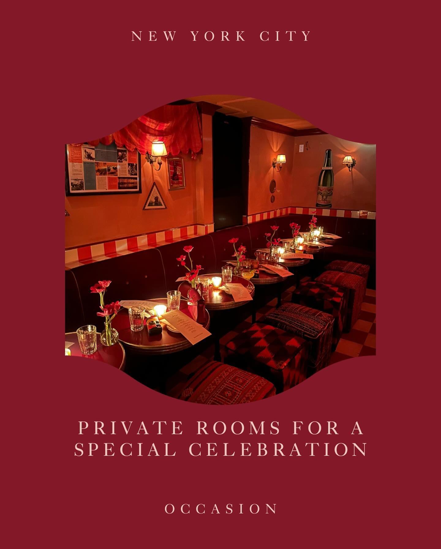 If you&rsquo;re hosting a Flirty dinner party, here are some dreamy private rooms.🤍

For the full guide, visit our website in the link in bio.