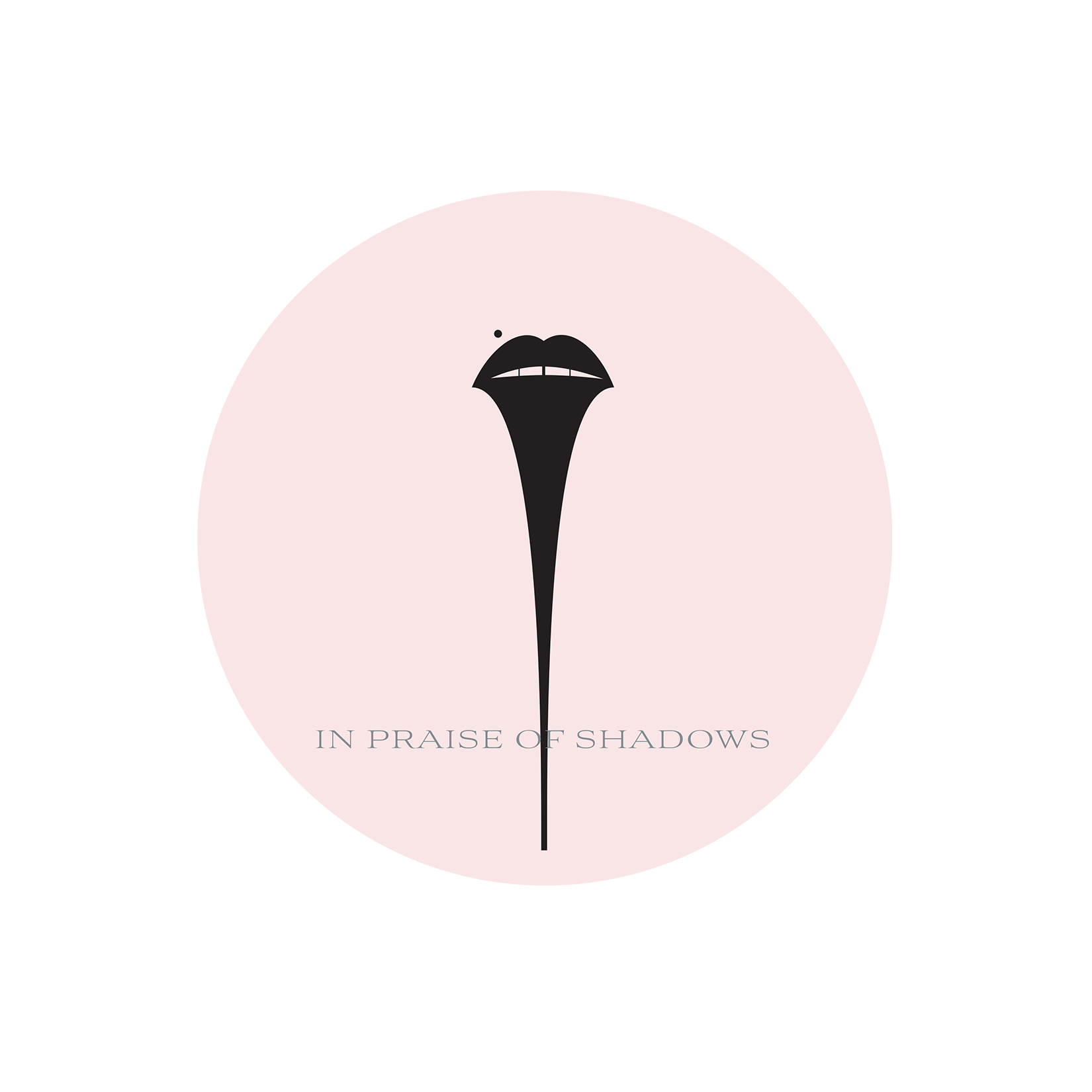 Logo for "Navigating Desire" featuring a black graphical illustration of lips and a stiletto heel