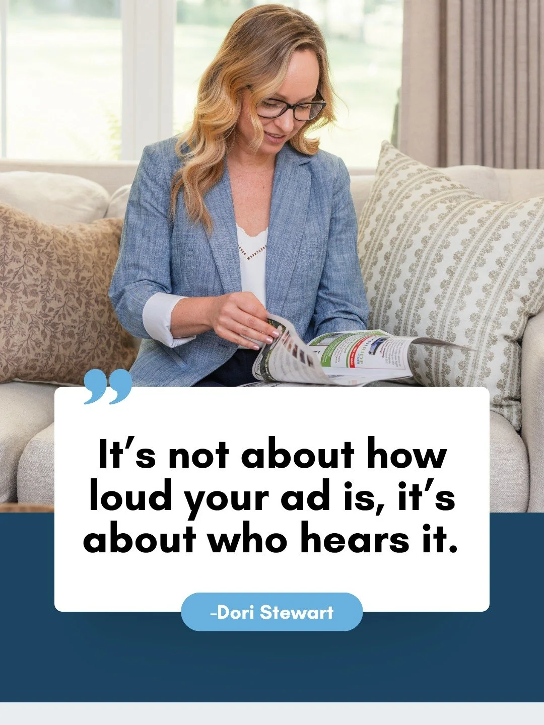 "It’s not about how loud your ad is, it’s about who hears it." – Dori Stewart 👂✨
In a world full of noise, the smartest marketing isn’t about shouting louder, it’s about showing up in the right places for the