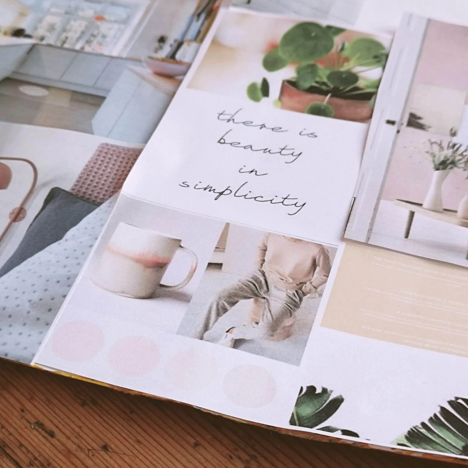 beautiful vision board at Creators Process Studio