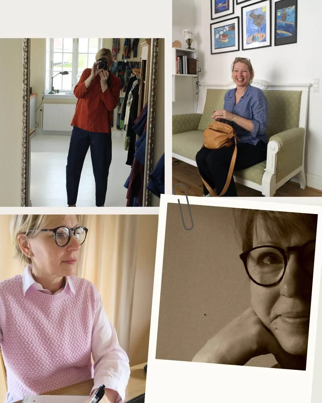 collage of creative coach Katja Hunter