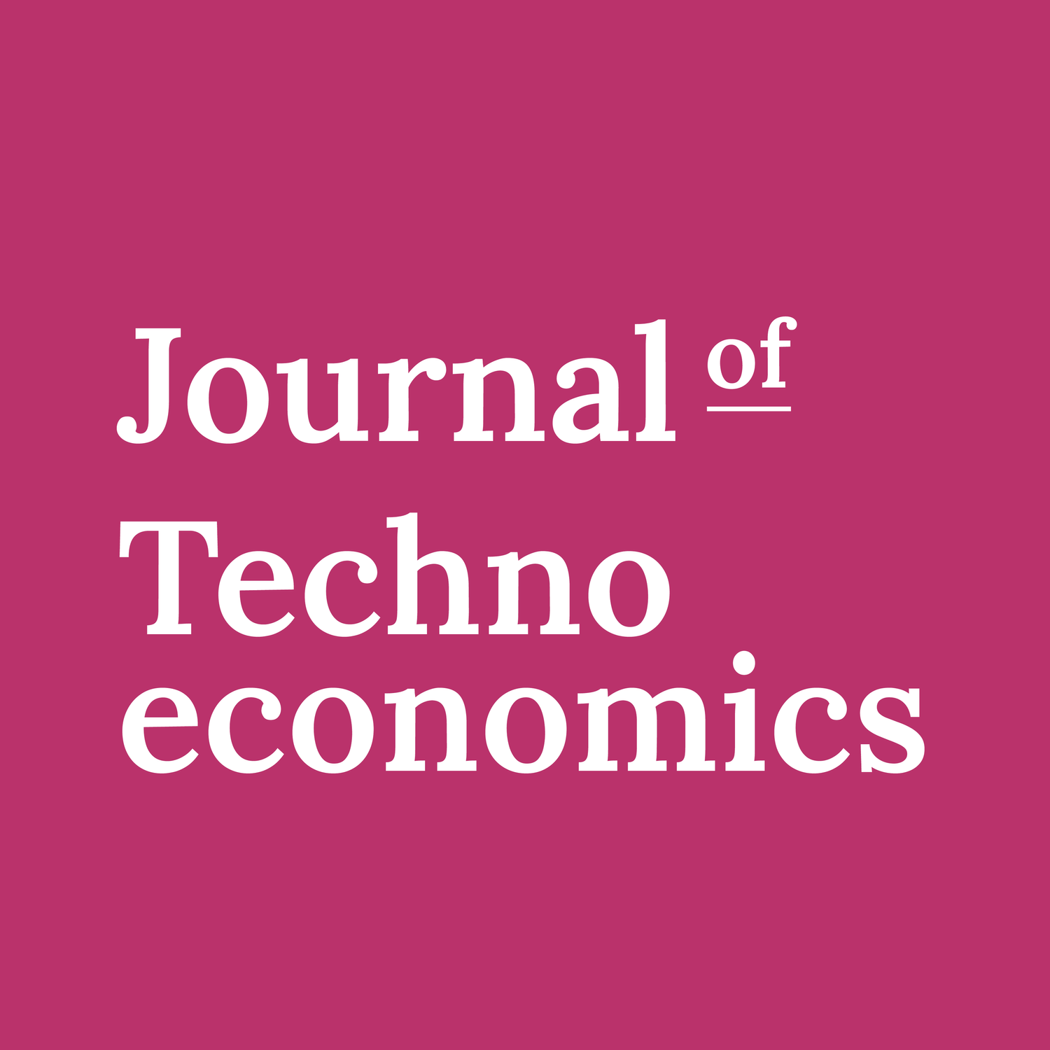 Journal of Technoeconomics