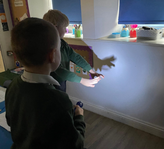 Creating shadows in Science for our Light unit..PNG