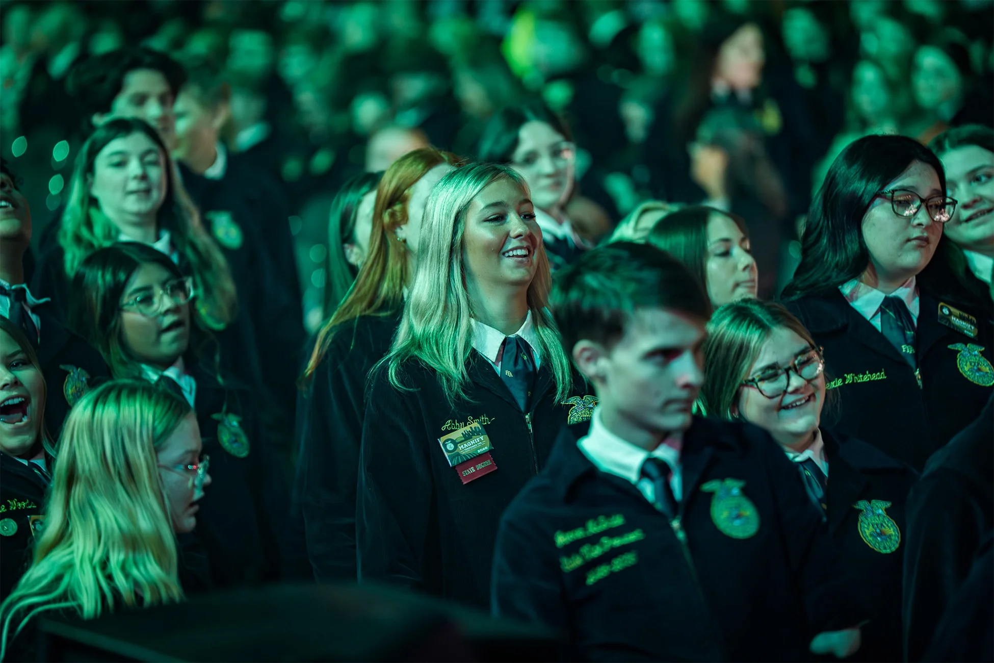 overview of the crowd at the Tennessee State FFA Convention