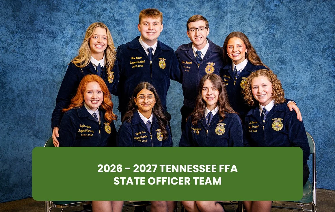 2026 - 2027 Tennessee FFA State Officer Team