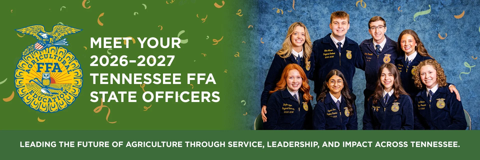 Meet your 2026-2027 Tennessee FFA State Officers!