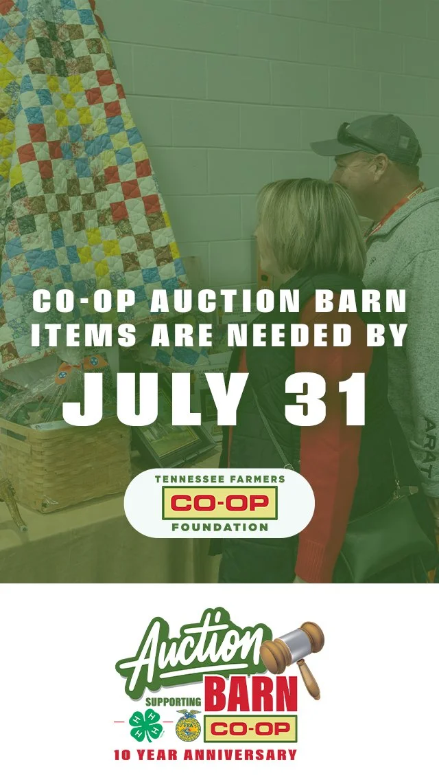 Auction Barn items are needed by July 31!
