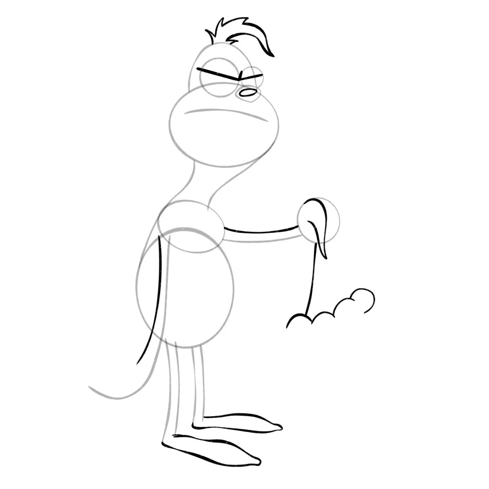 How to draw the Grinch step-by-step | Easy holiday drawing tutorial ...