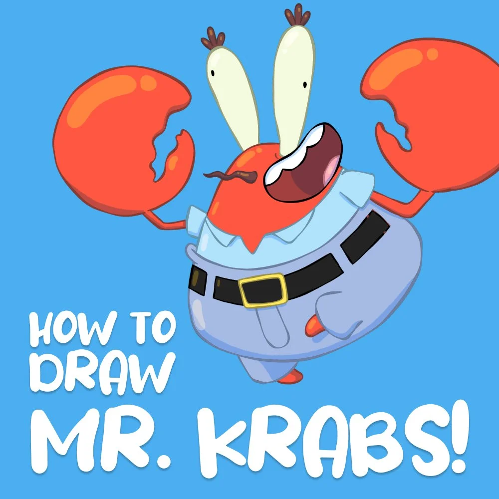 How to draw Mr. Krabs