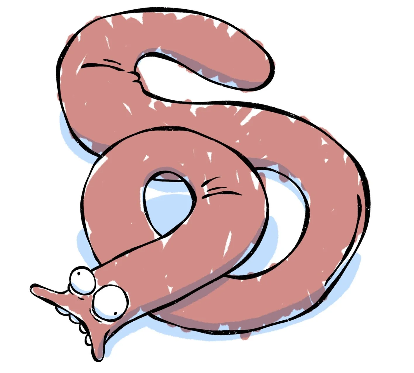 Hagfish releasing thick slime cloud underwater as defense mechanism