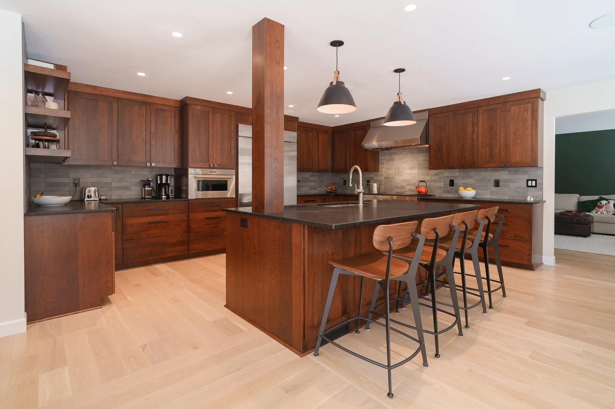 Warm Contemporary Kitchen Remodel in Oregon, WI by Legacy Custom Remodeling project photo