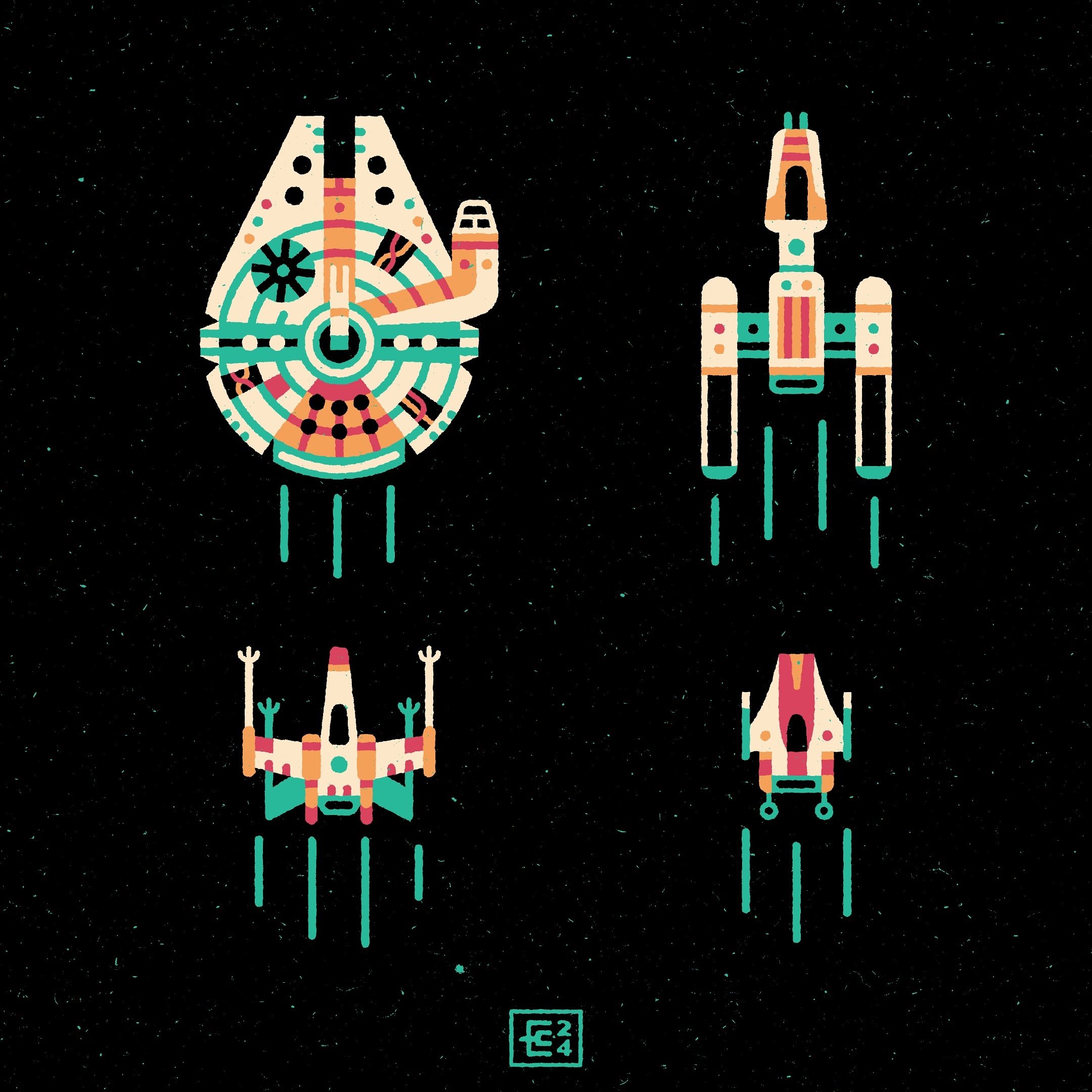 A &amp; X &amp; Y wings + a falcon. more little star wars icons for another cool upcoming project
.
.
.
#starwars #starwarsart #starwarsartwork #illustrator #vectorillustration #vectorart #icondesign #millenniumfalcon #xwing