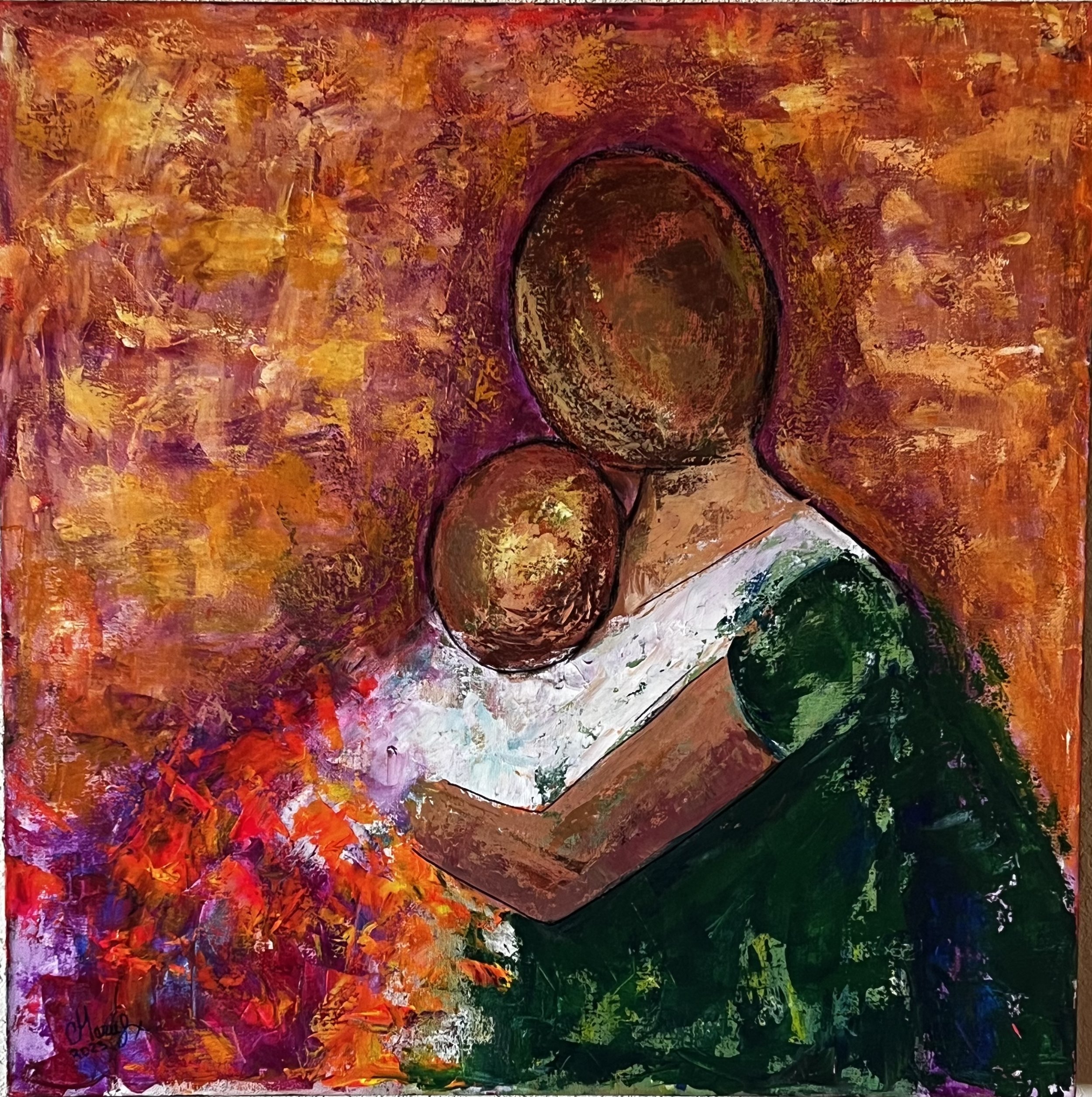 Mother’s arms