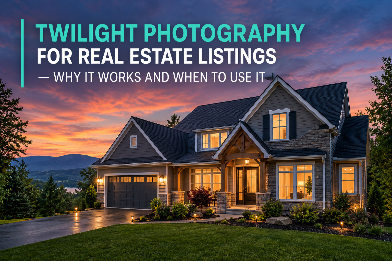 Twilight Photography For Real Estate Listings — Why It Works And When To Use It