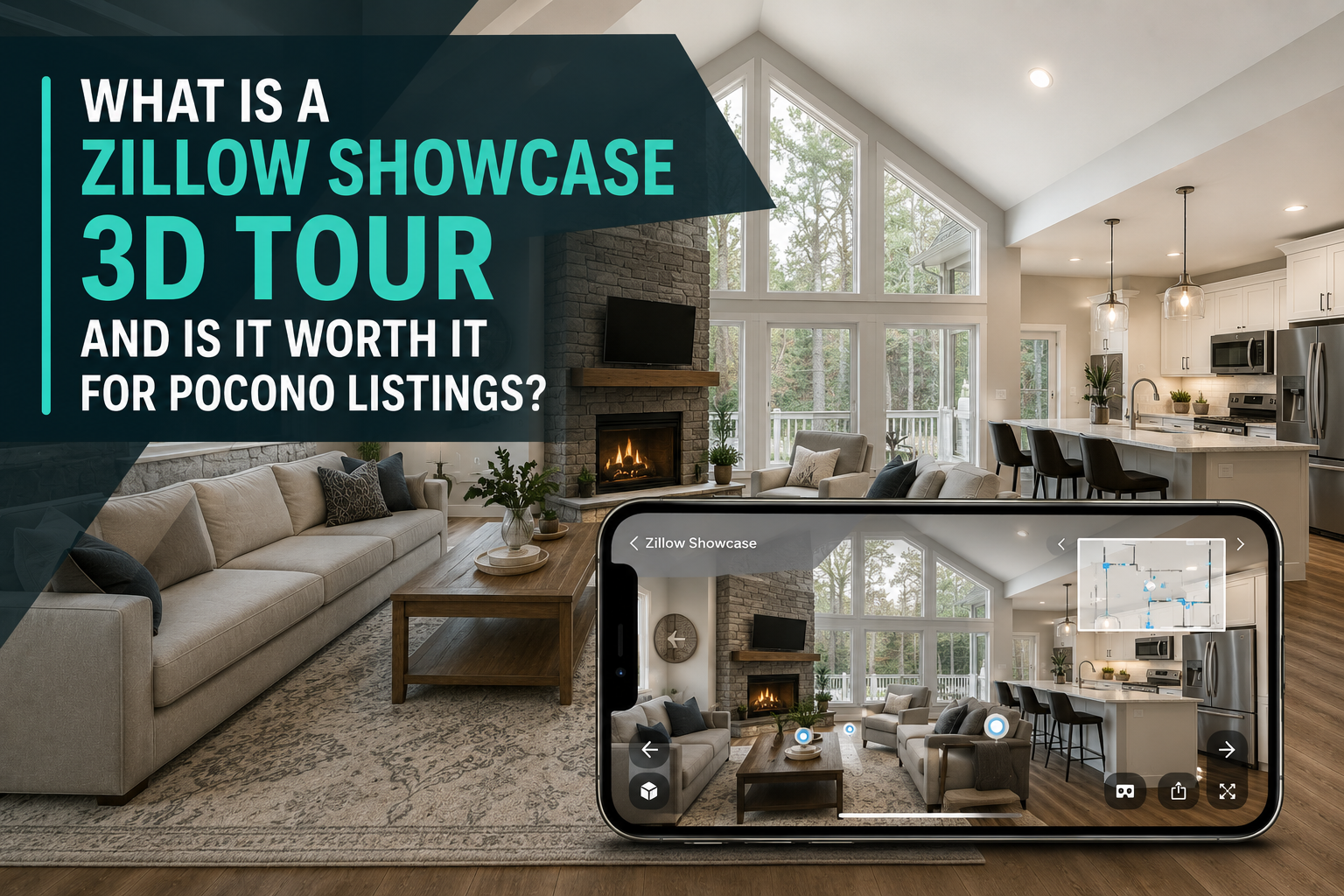 What Is A Zillow Showcase 3D Tour And Is It Worth It For Pocono Listings?