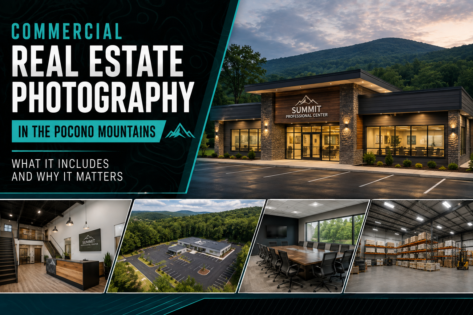Commercial Real Estate Photography In The Pocono Mountains — What It Includes And Why It Matters