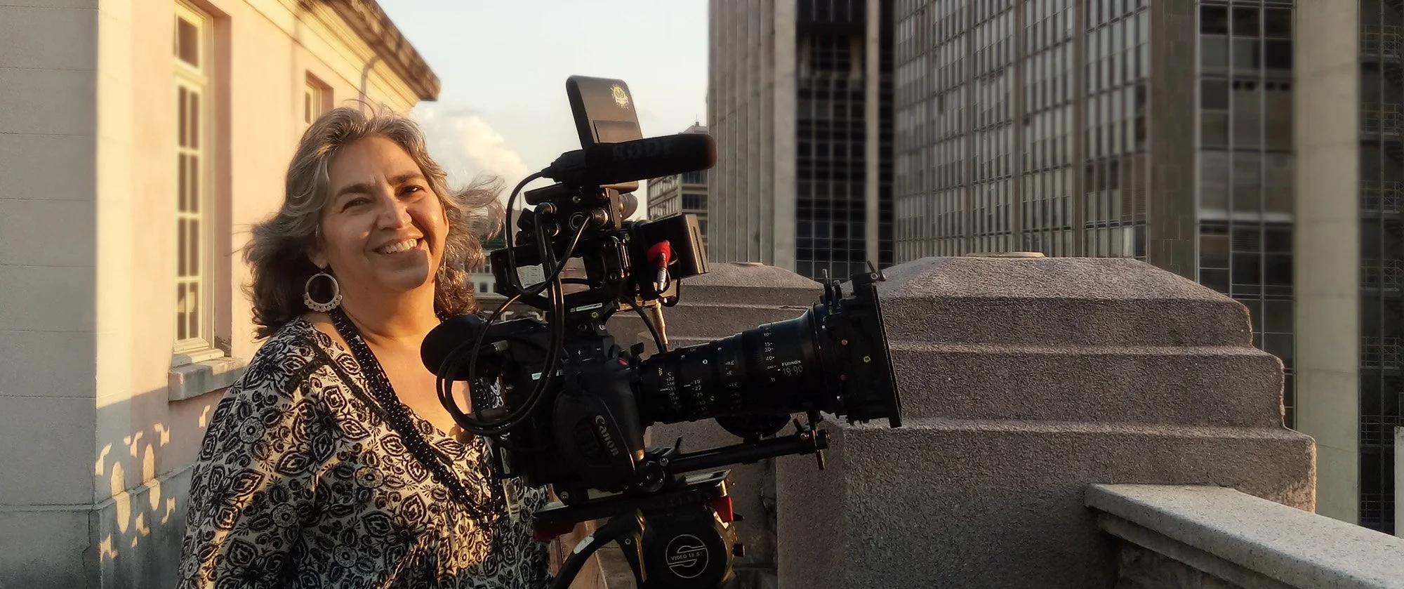 Denise Zmekhol with camera