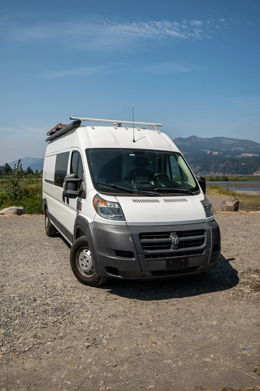 2014 Promaster Van near Columbia River in Oregon