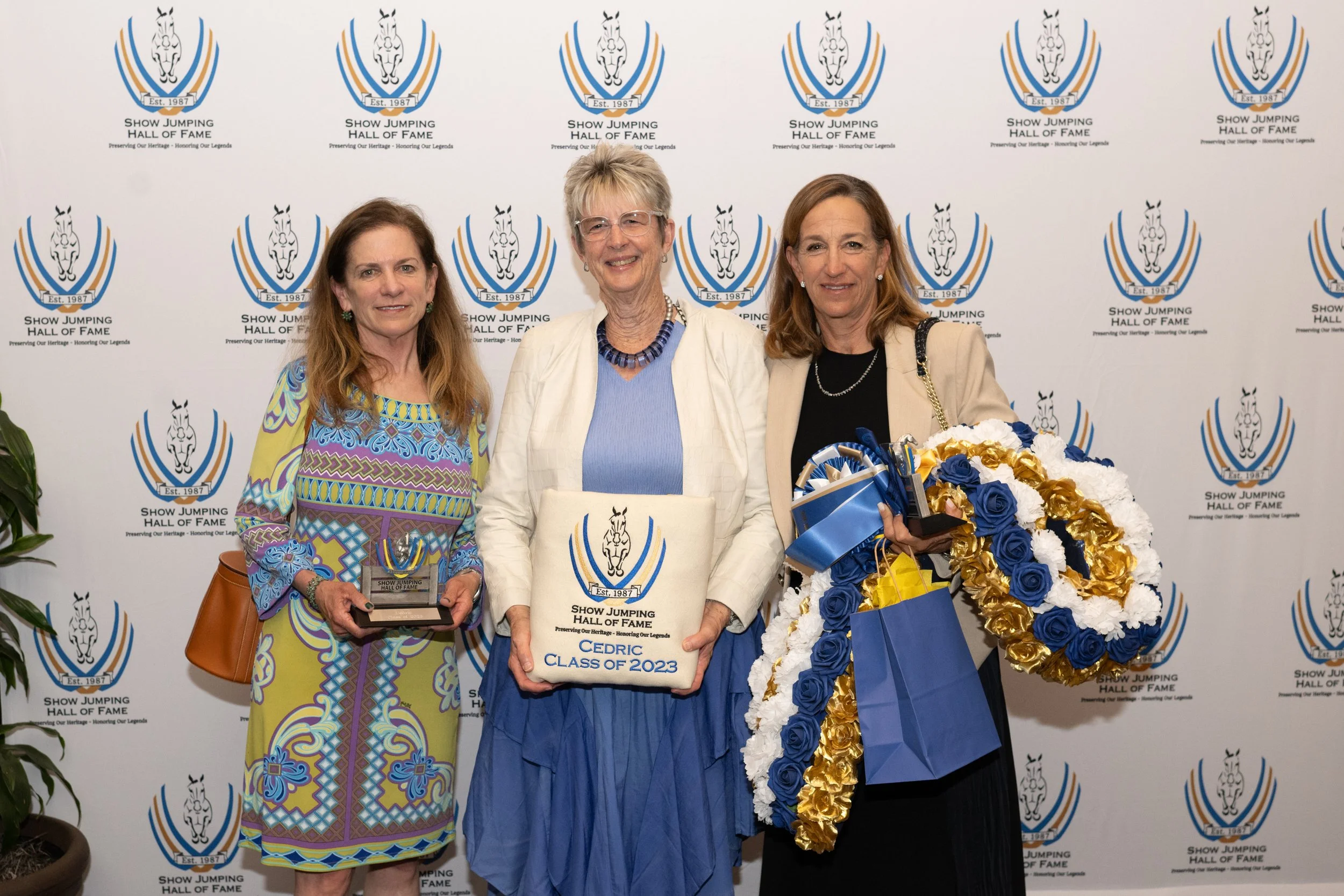 Cedric Induction to Show Jumping Hall of Farm 2023.jpg