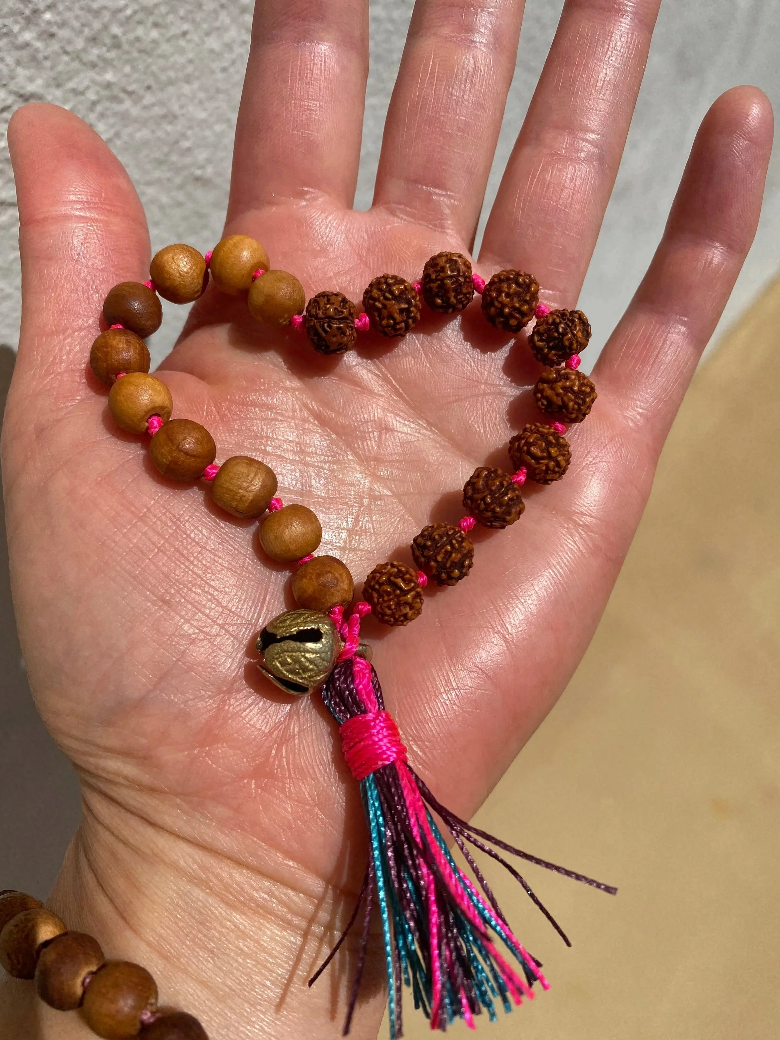 Rudraksha and Tulsi 20 bead mala for Sri Sukta stage 1 practice (SOLD) 
