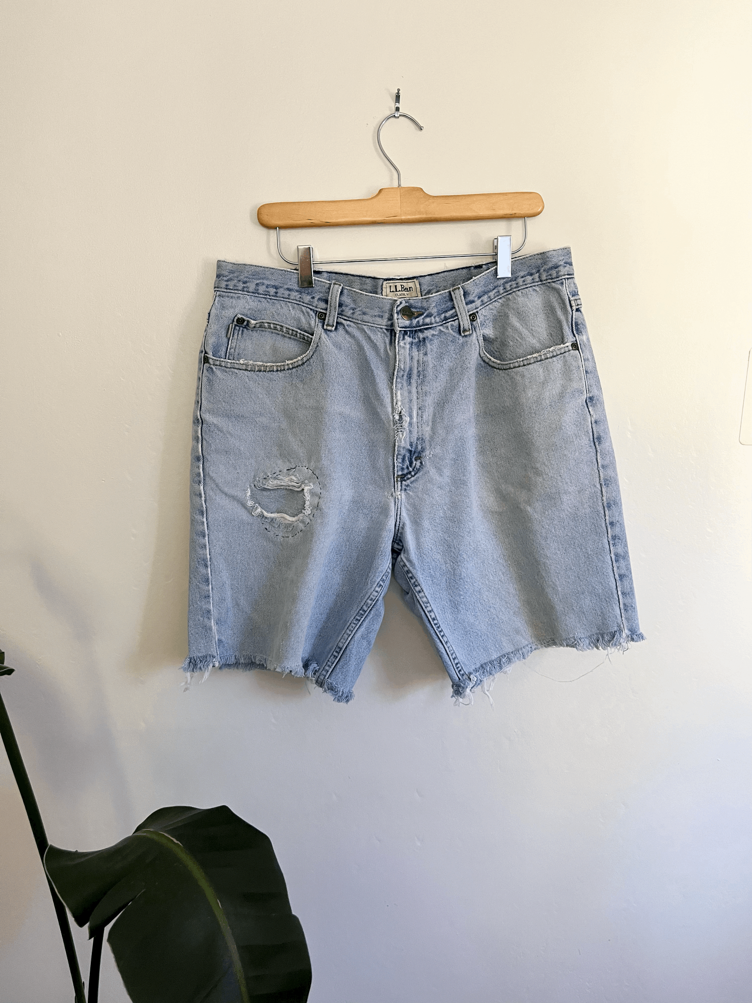 LL Bean Denim Shorts 35"