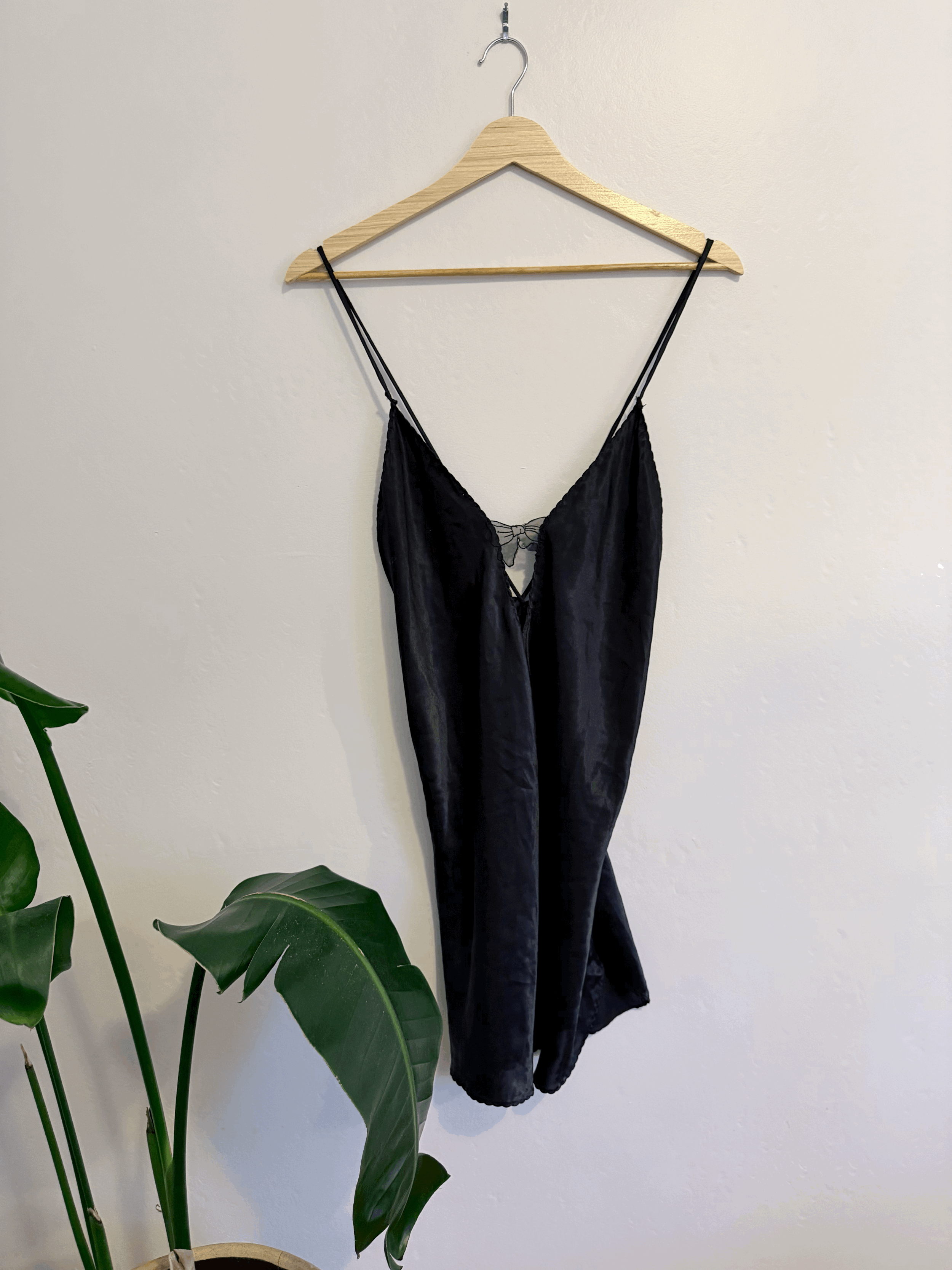 Black Slip Mini Dress