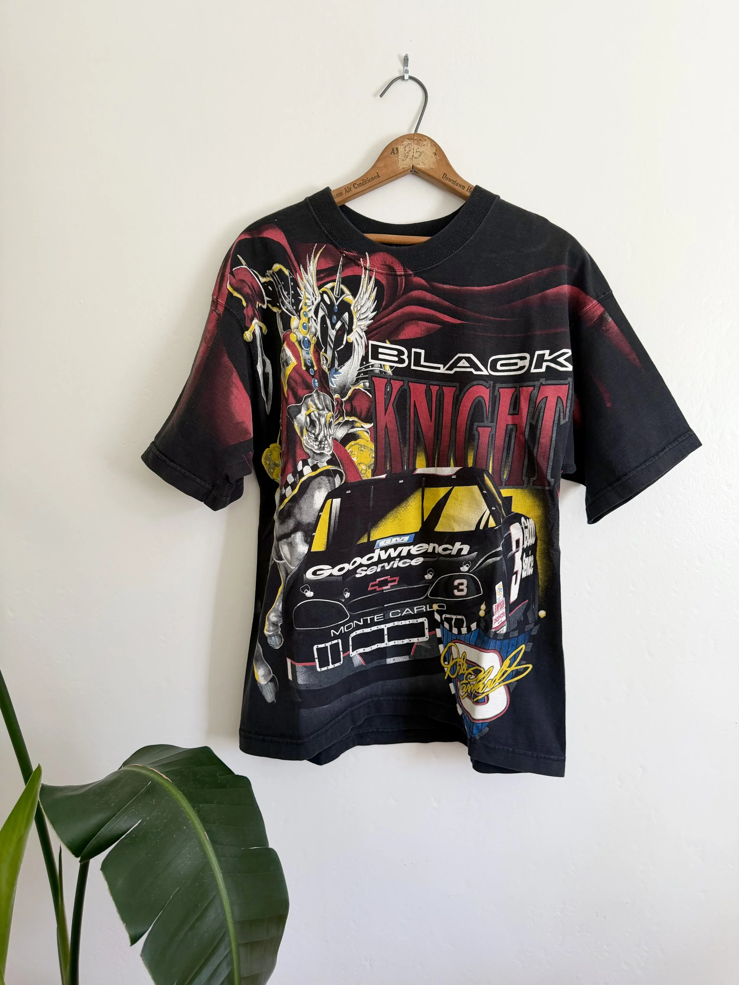 NASCAR Dale Earnhardt Black Knight All-Over Tee