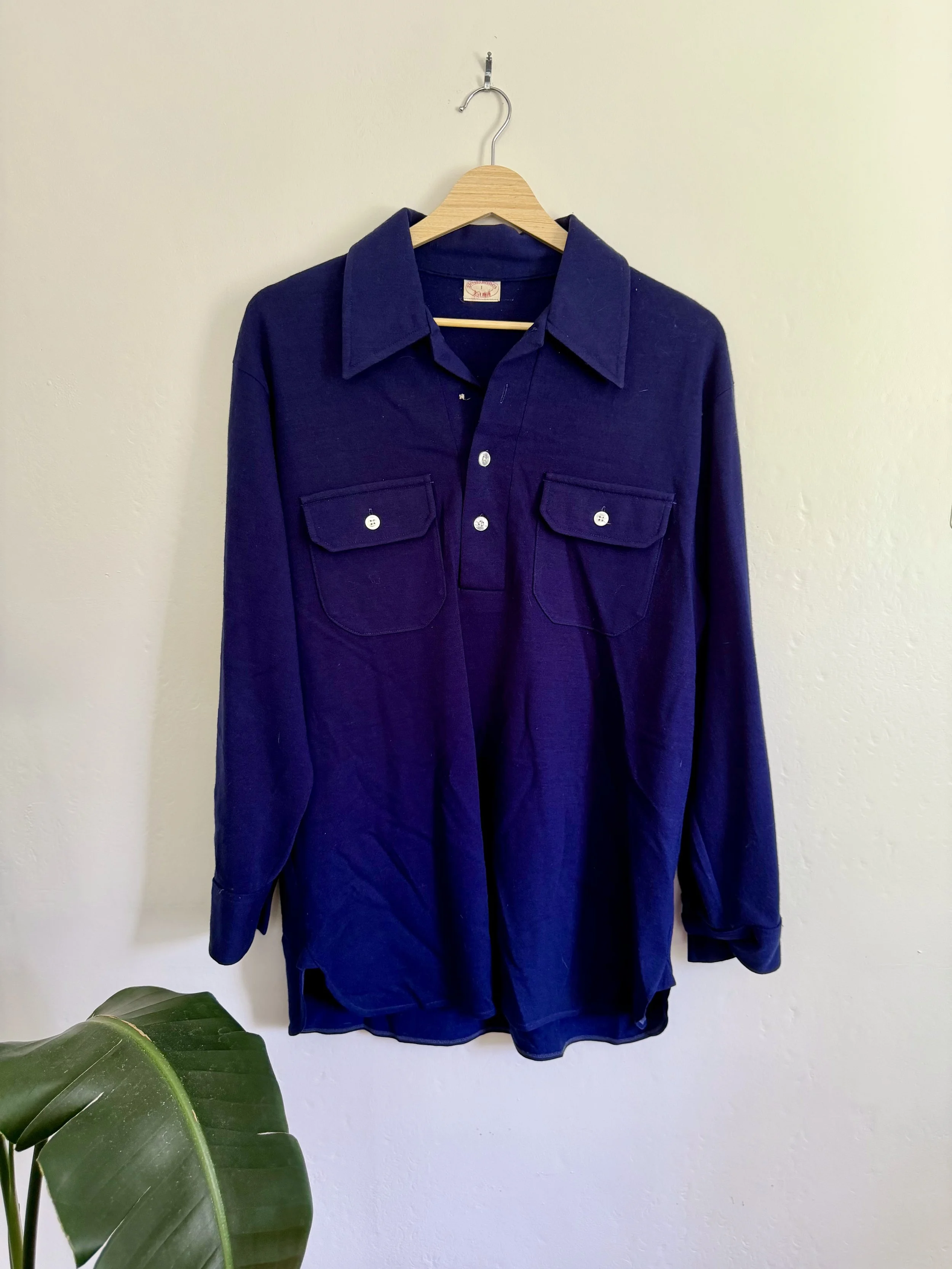 Brooks Brothers Navy Henley Shirt