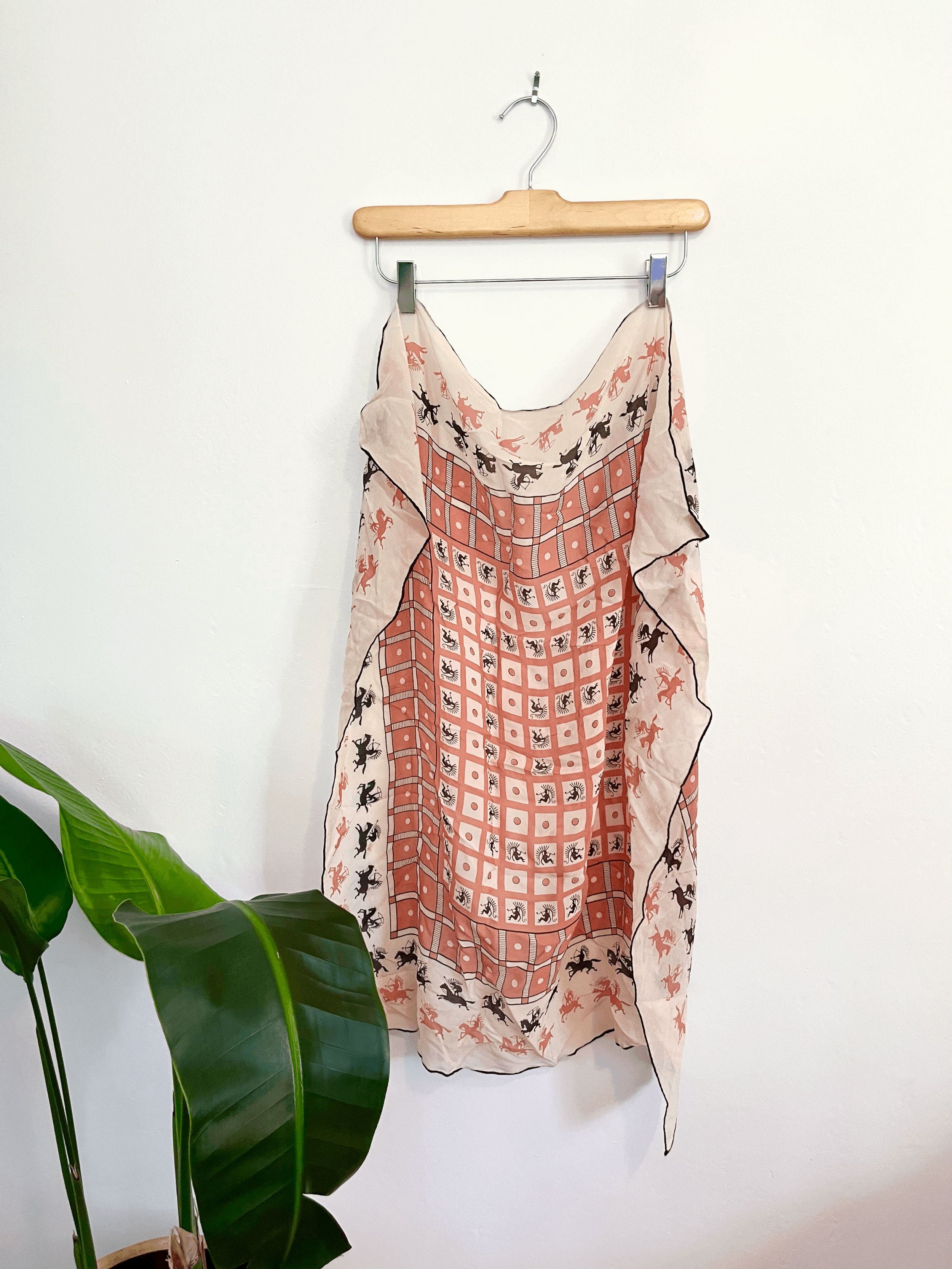 50s Western Horse and Archer Scarf
