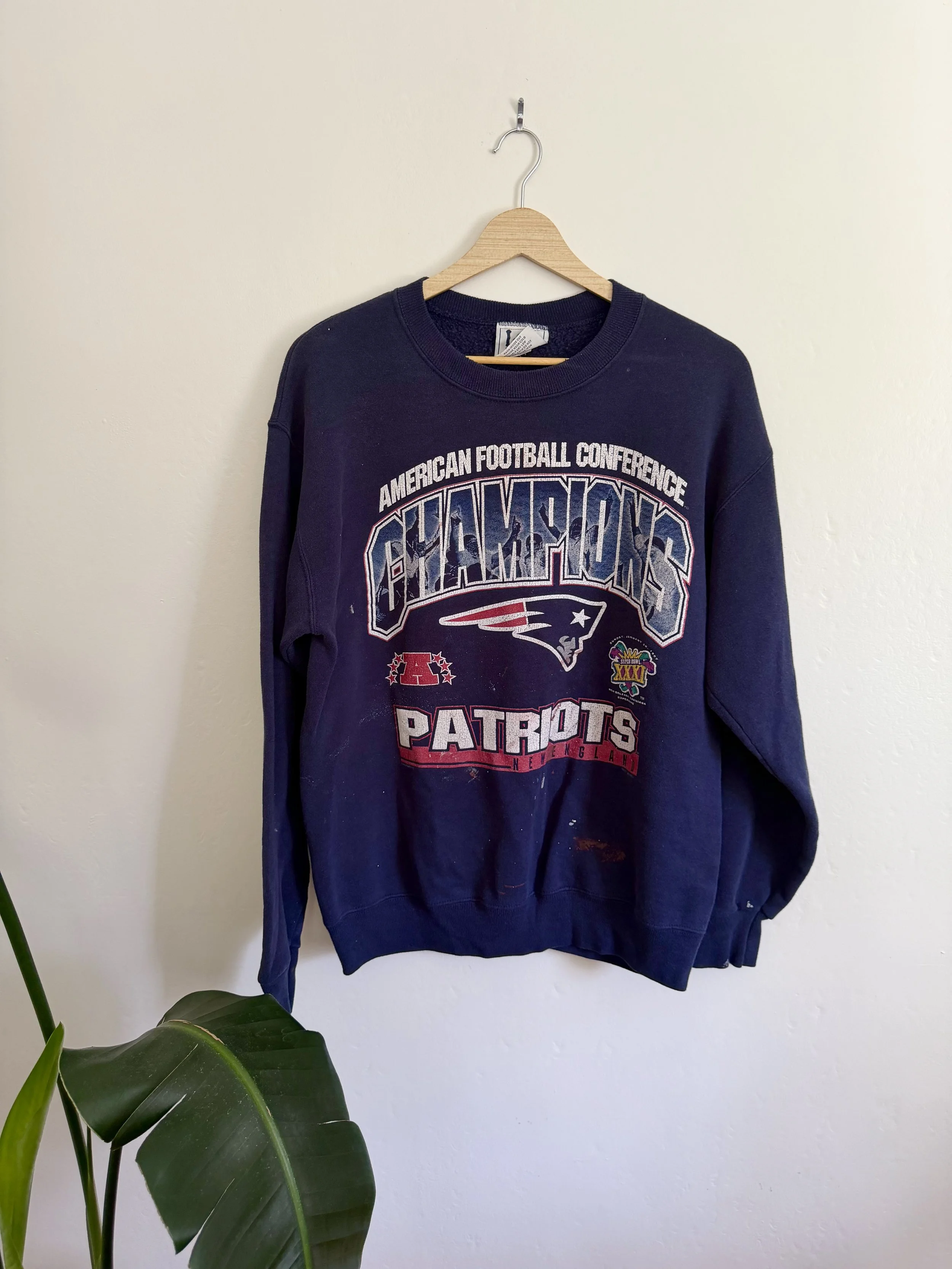 1997 New England Patriots Crew Sweatshirt