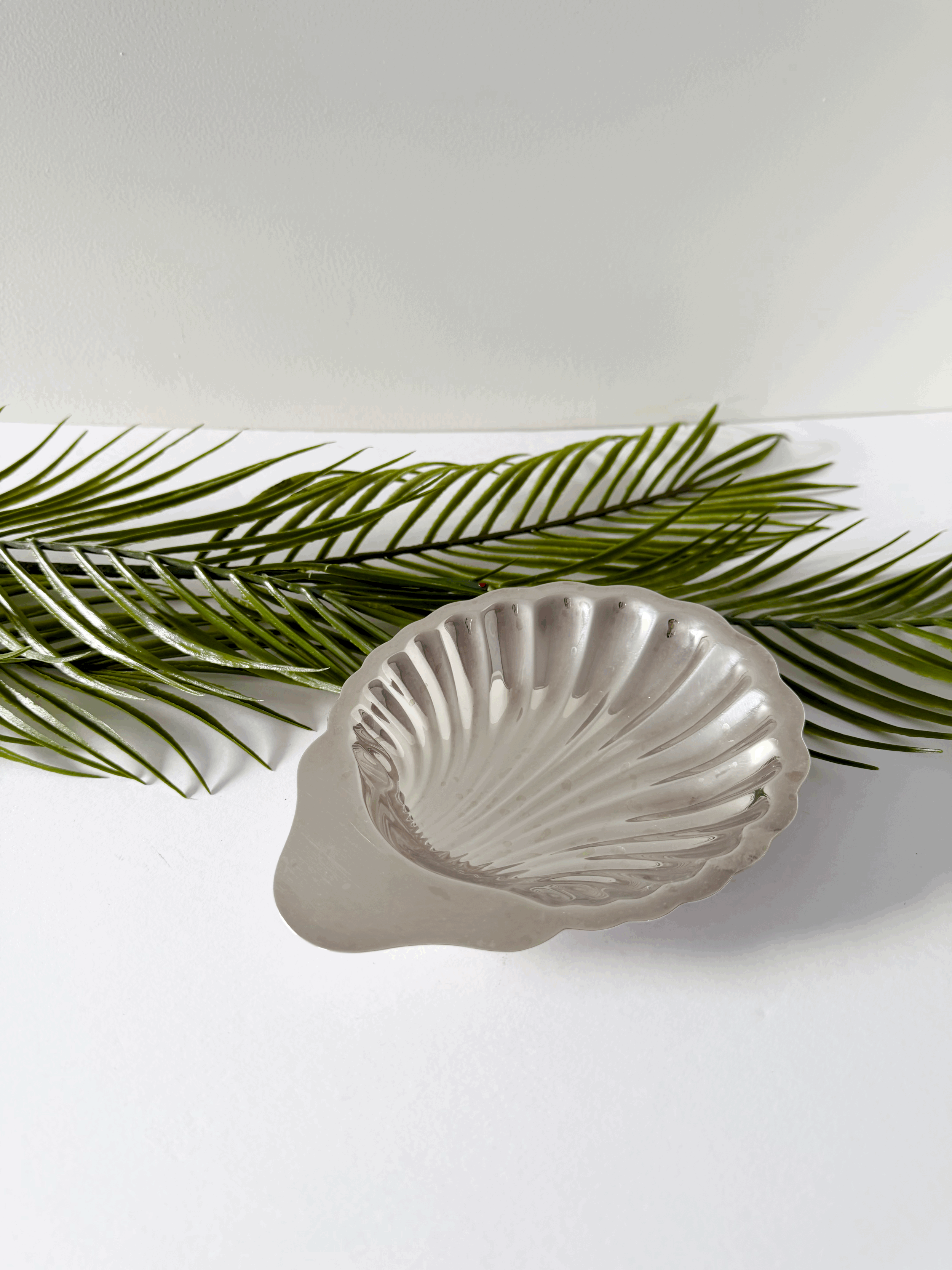 Silver Plate Shell Dish