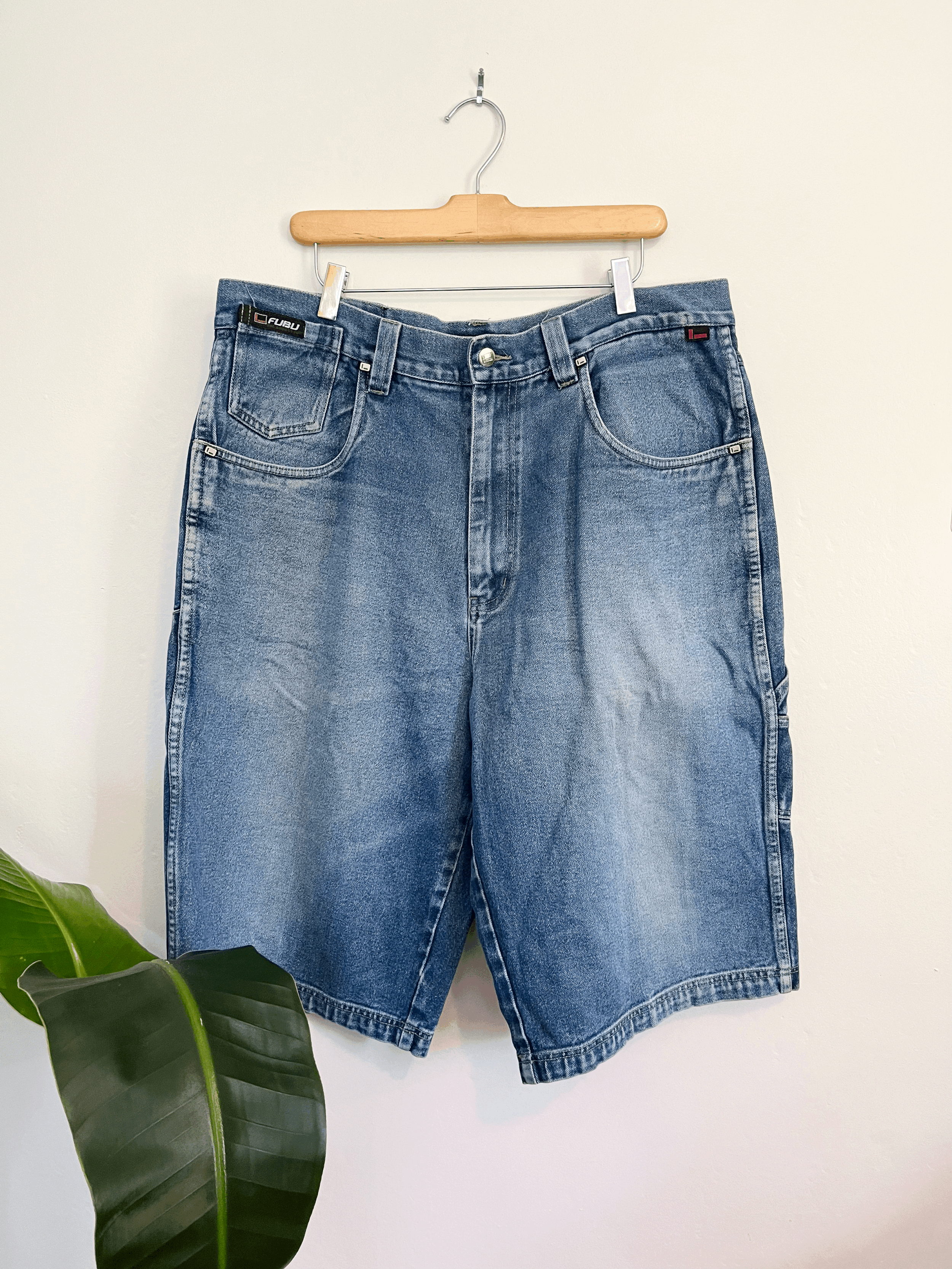 90s FUBU Denim Shorts 40”