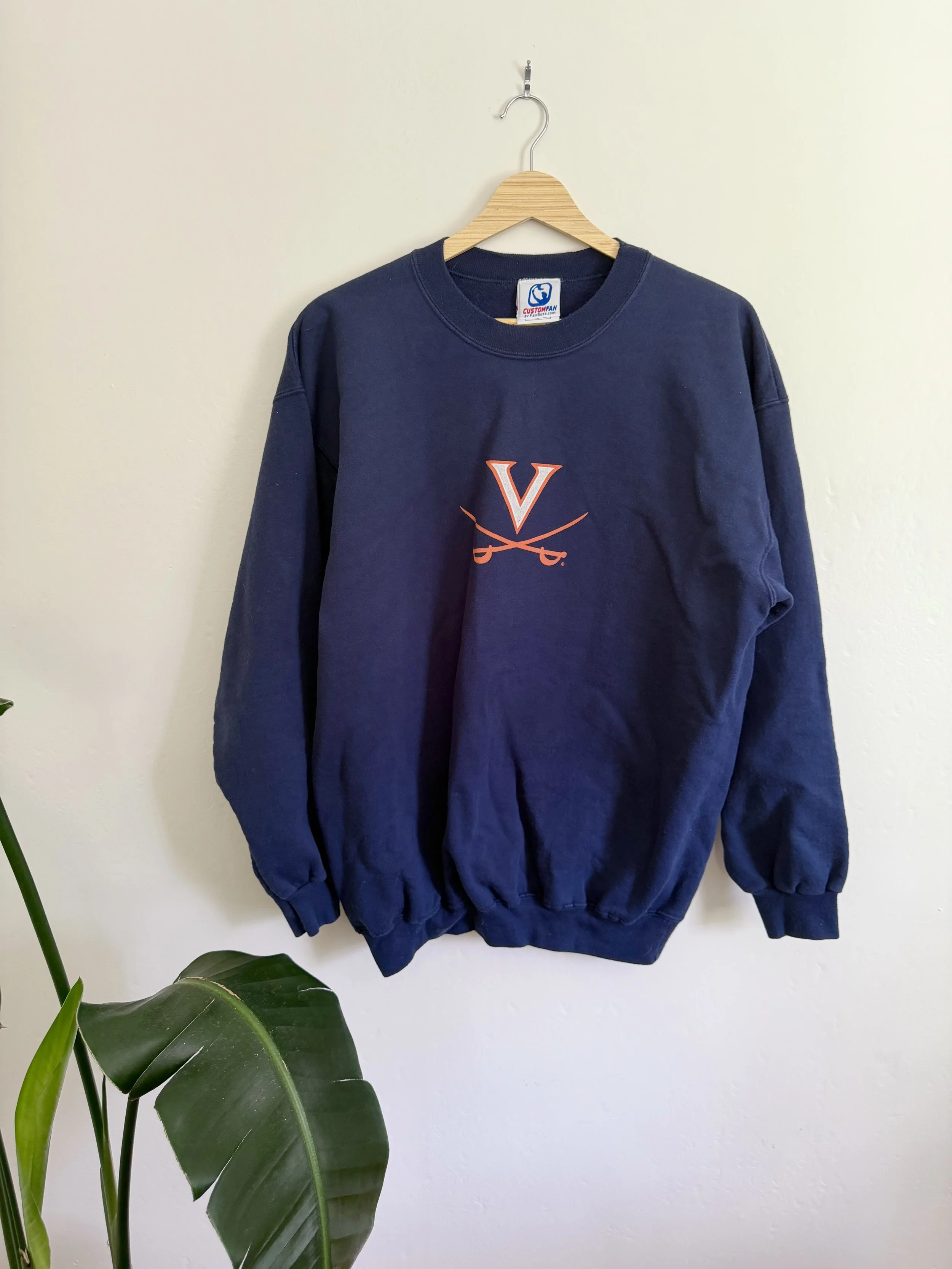 Navy University of Virginia Crew Sweatshirt