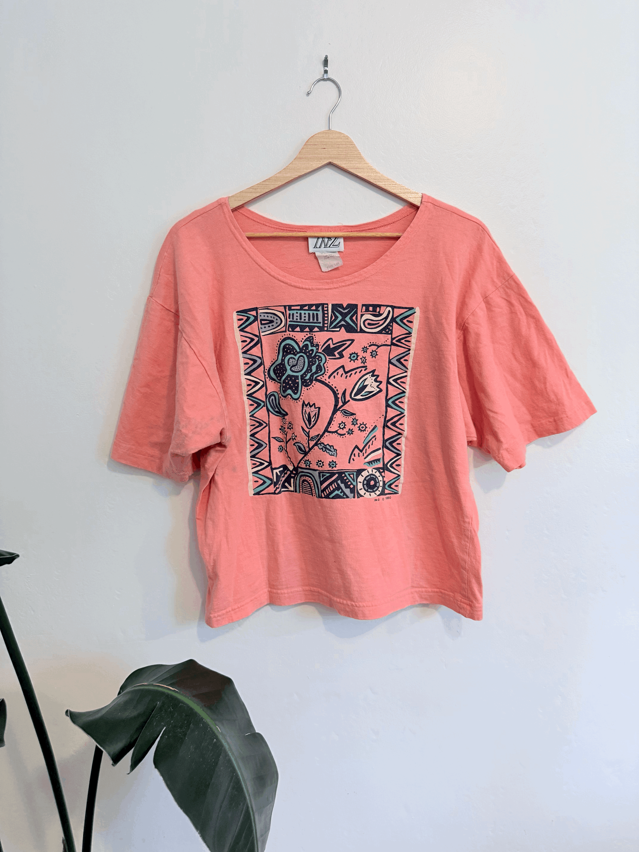 90s Cropped Floral Tee