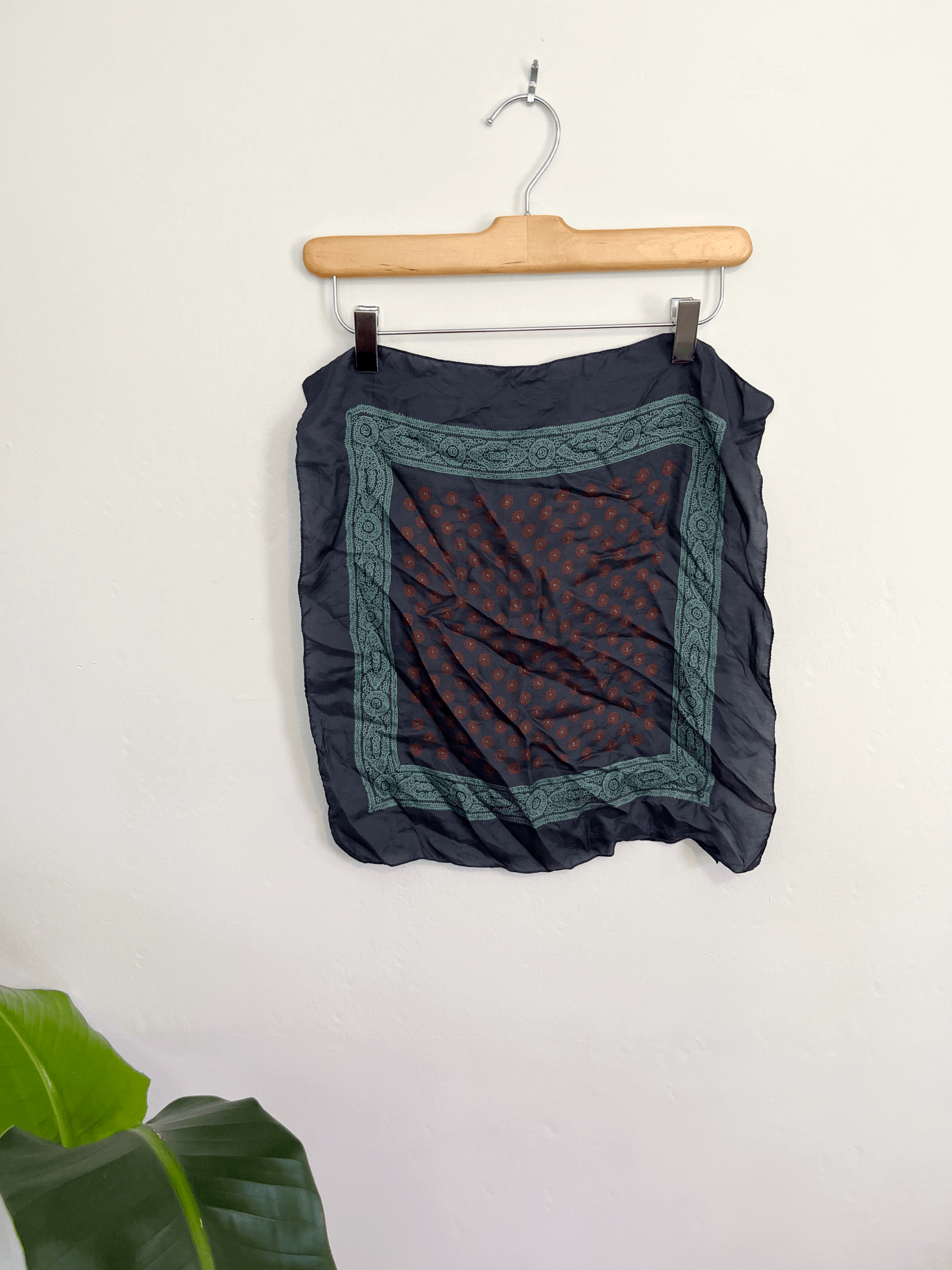 50s Silk Western Bandana Scarf