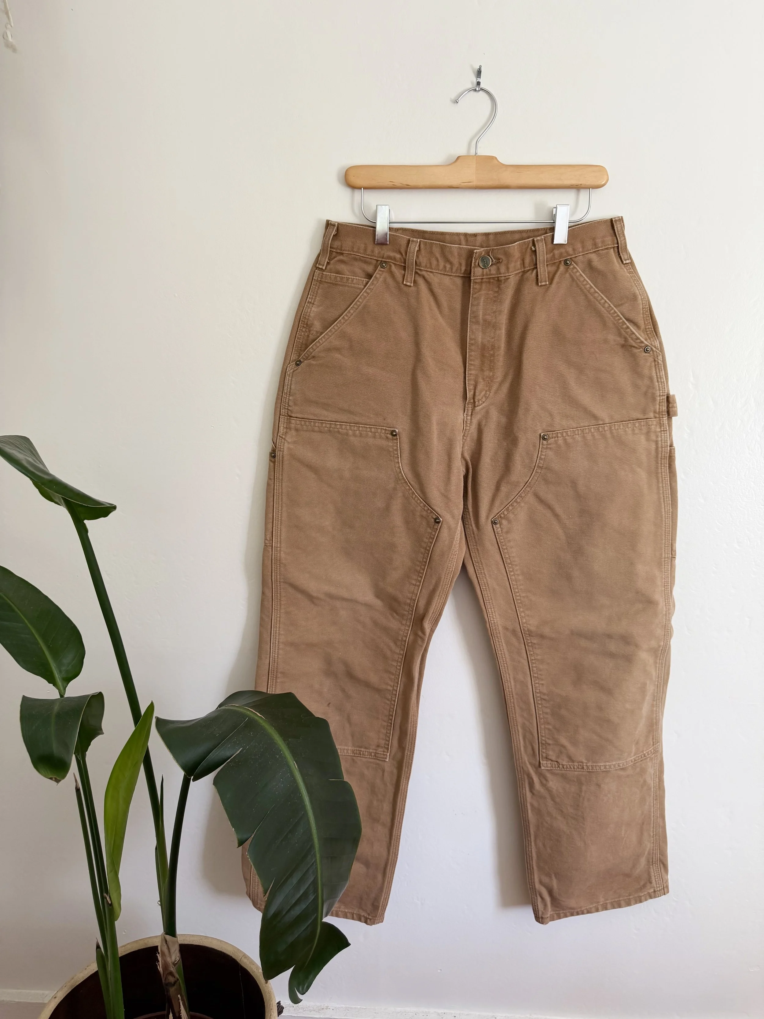 Carhartt Double Knee Utility Dungaree Pants 33x32