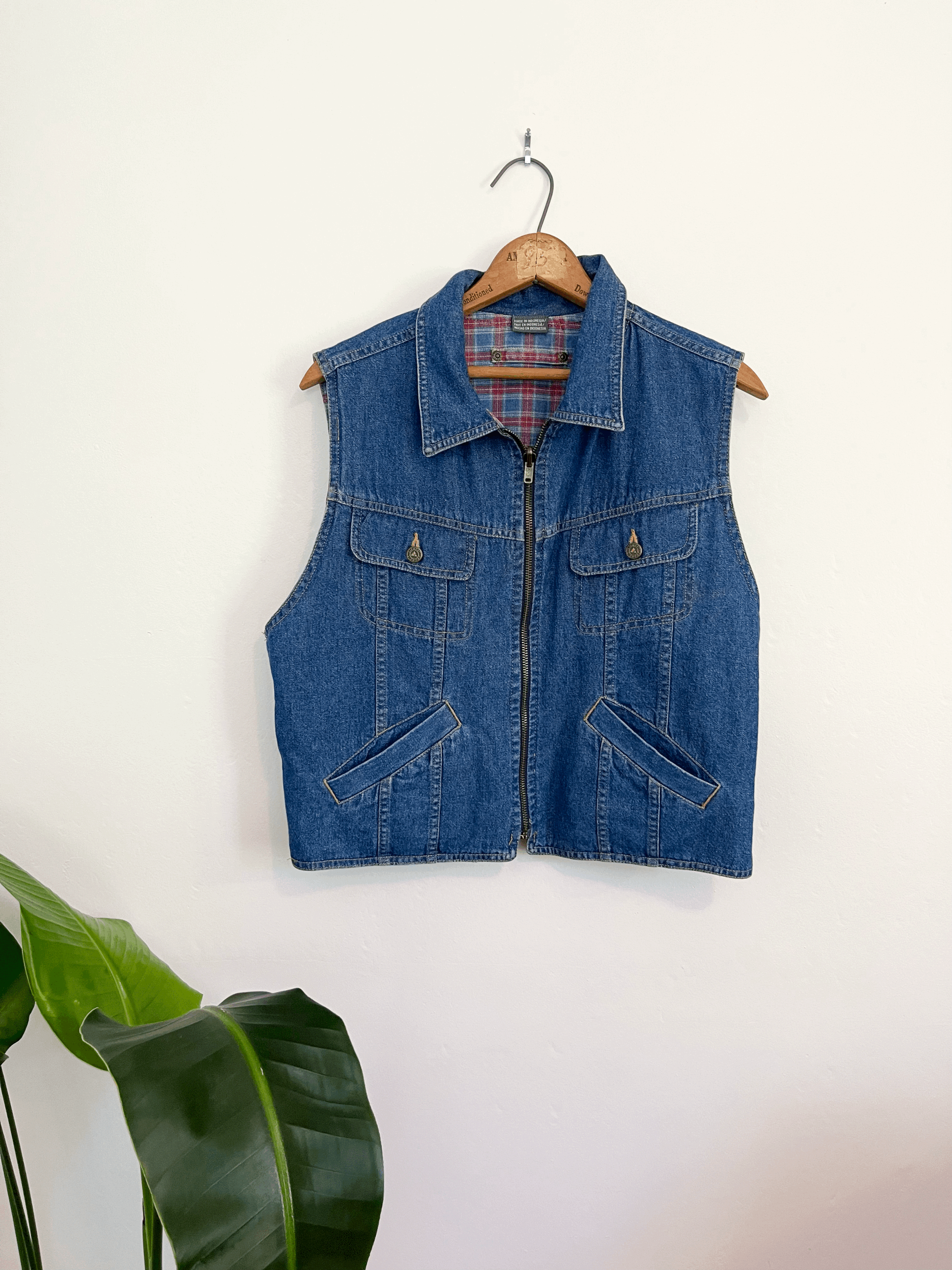 Liz Claiborne Reversible Denim Vest