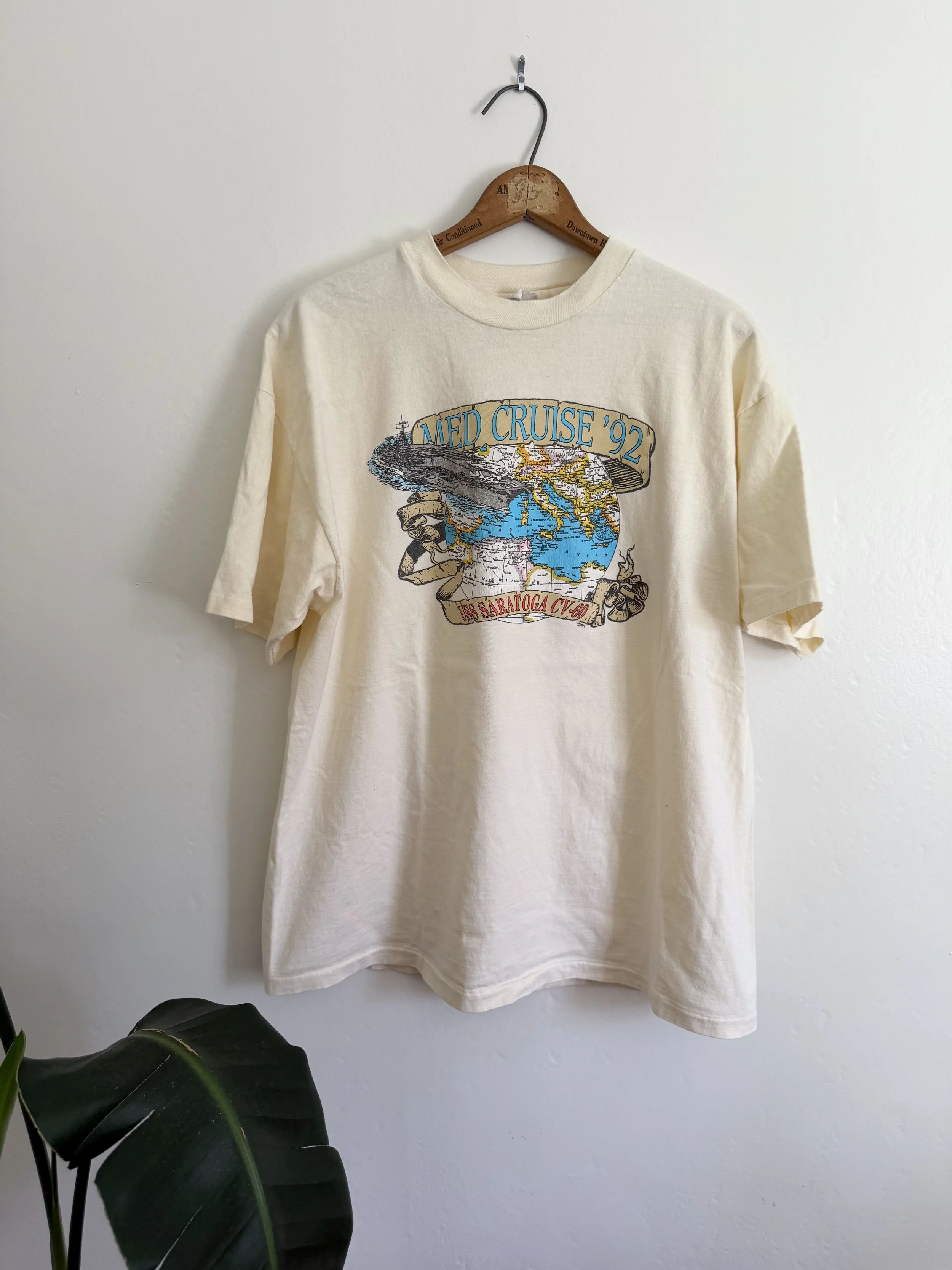 1992 USS Saratoga CV-60 Med Cruise Tee