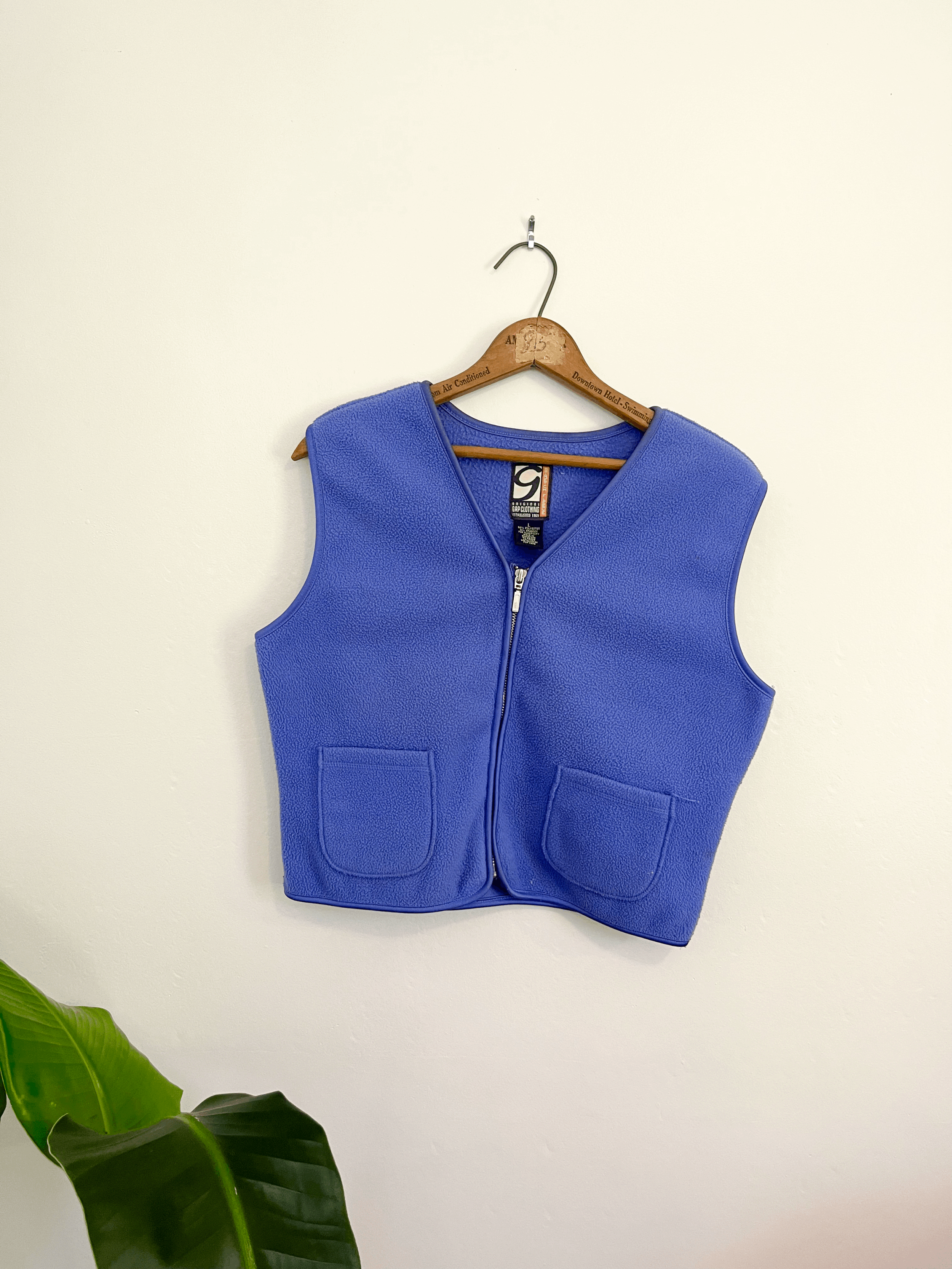 Lilac Purple Fleece Cropped Vest