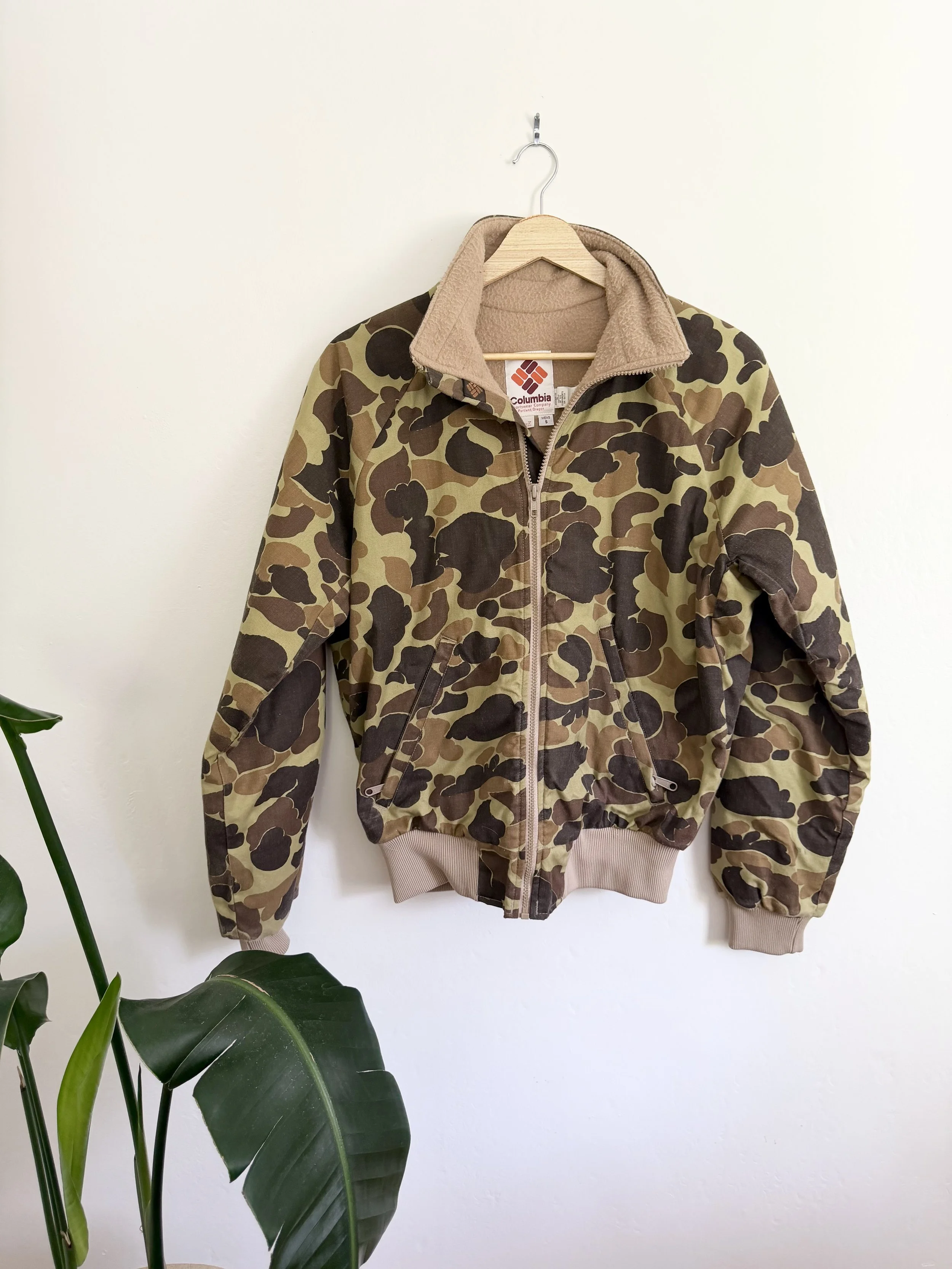 Columbia Camo Jacket with Fleece Lining
