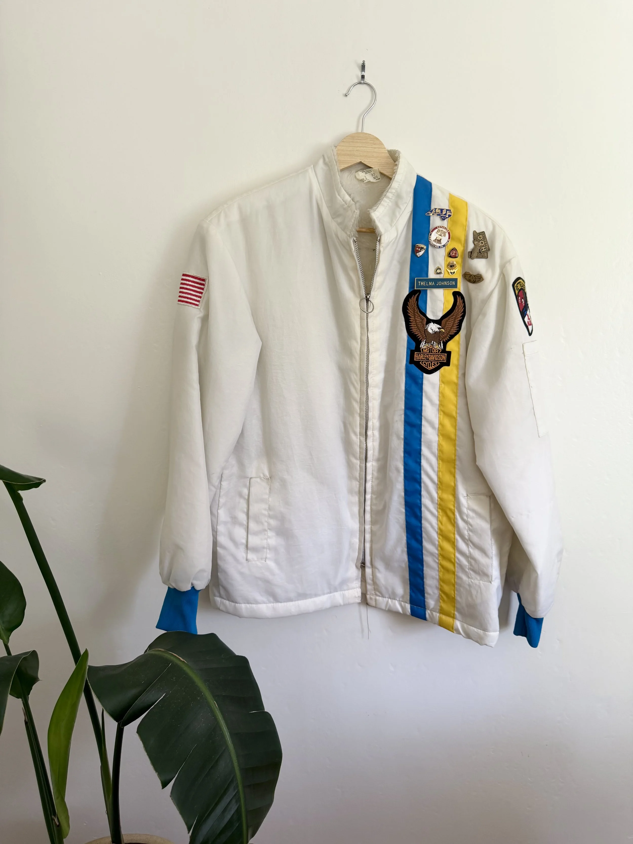 1980s Harley Davidson Motorcycle Touring Club Road Riders London Jacket