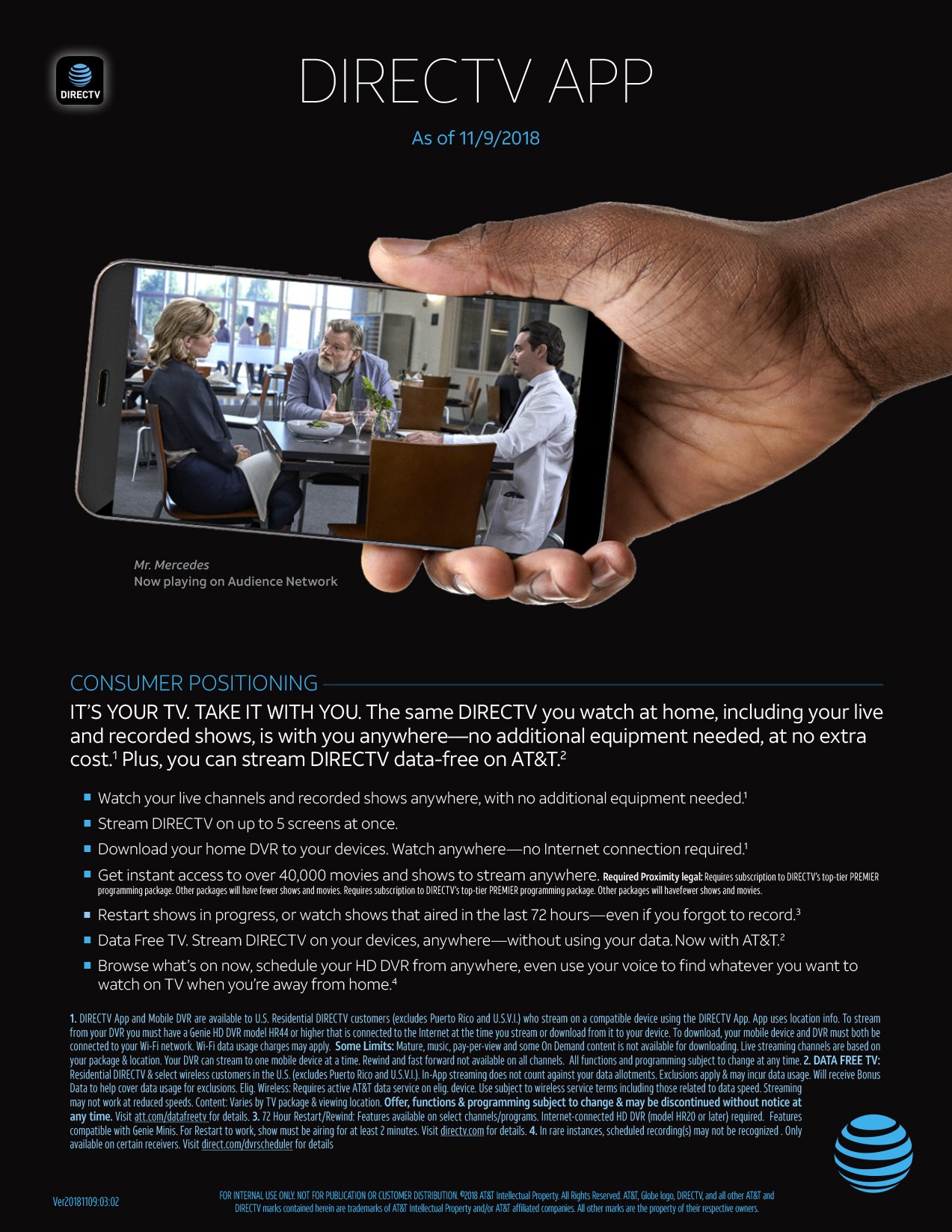 DIRECTV App Sales Aid page 1 of 8