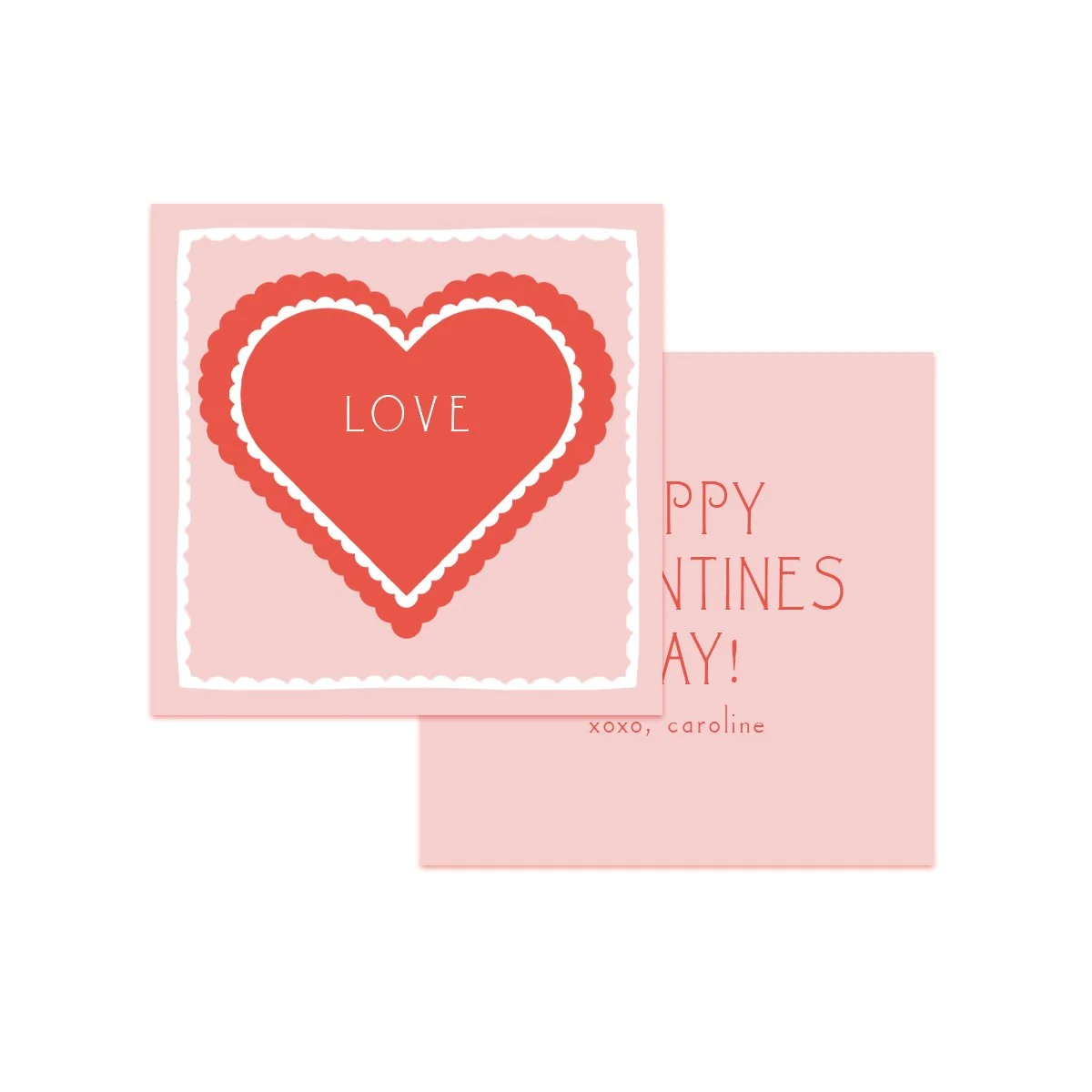 Vintage Heart Valentine's Tags or Stickers