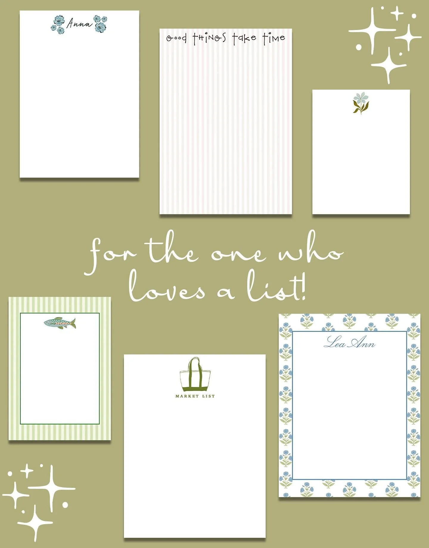 For the one who loves a list &hellip; they deserve a pretty notepad!! Shop gifts for everyone on your list at lilypaddesignco.com ✨

#2025giftguide #giftguide #giftforher #custompaper #customstationery #lilypaddesignco #shoplocal