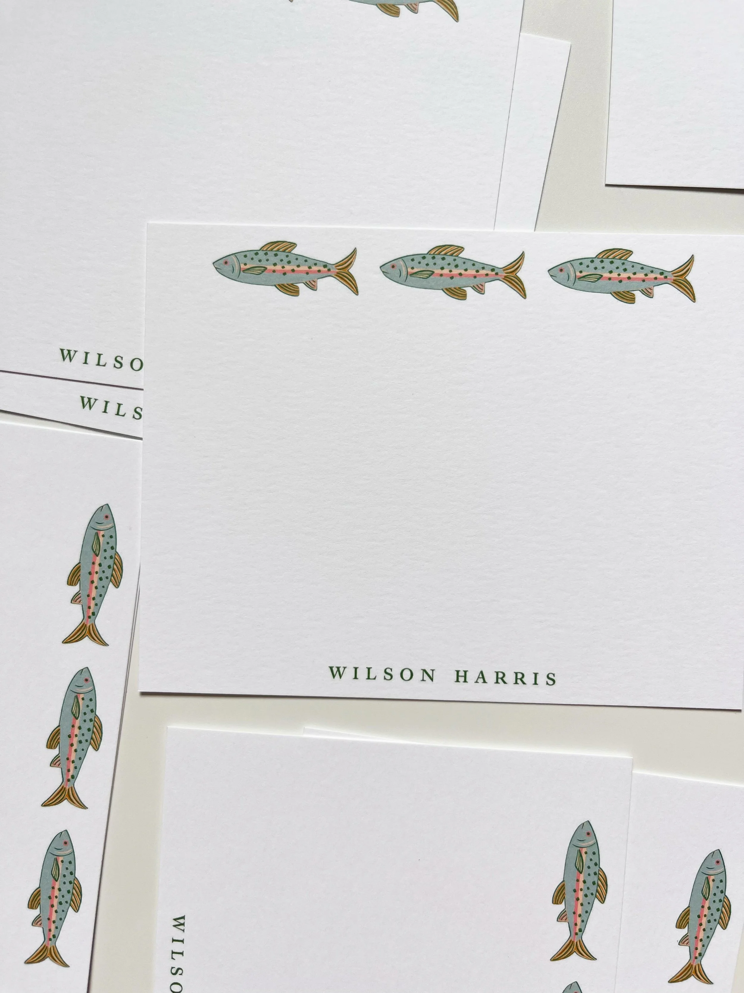 Gone fishin&rsquo; 🐠🐠🐠

#lilypaddesignco #customstationery #paperdesign